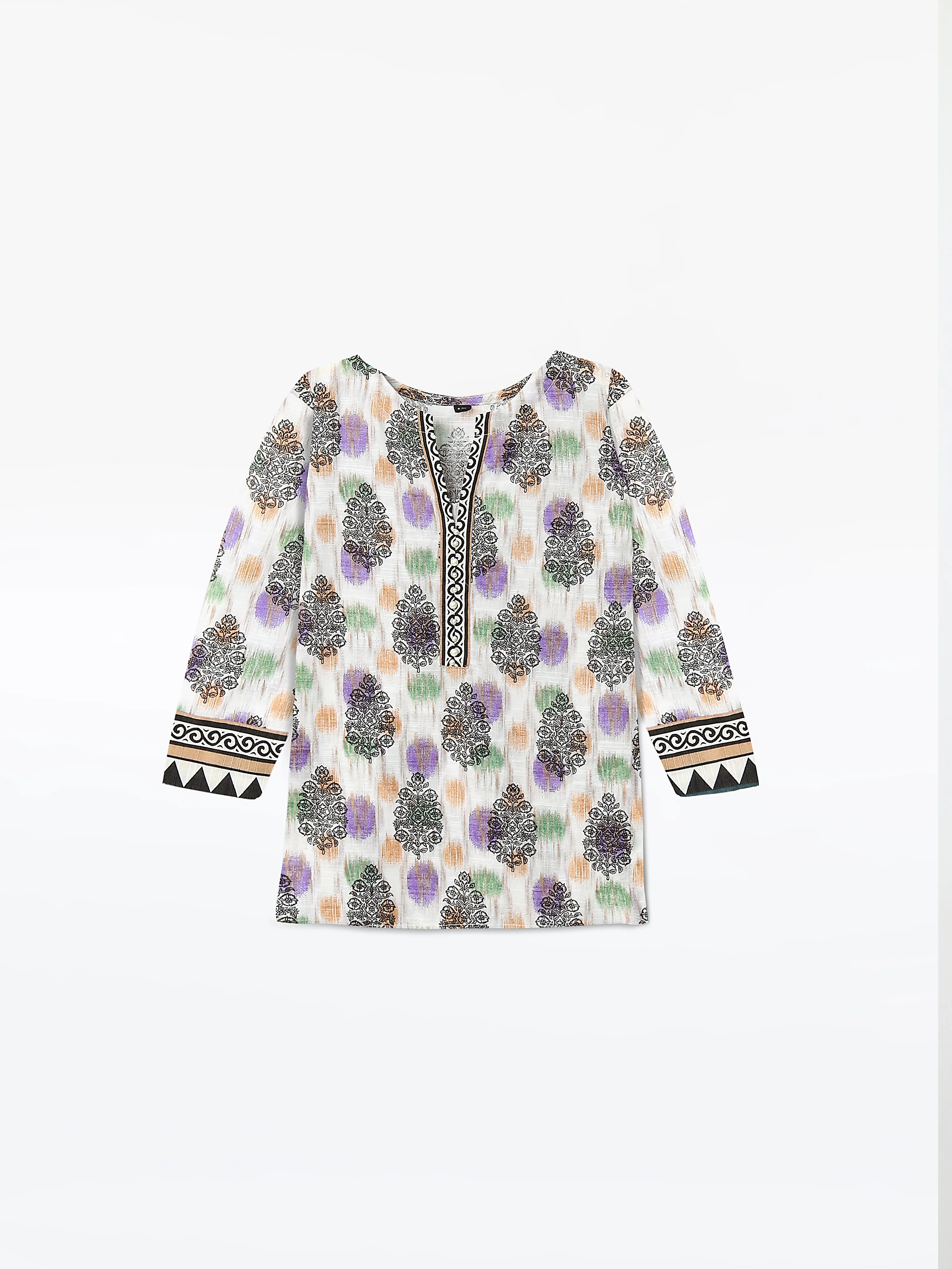 Printed Khaddar Shirt - EGTKP22-70582
