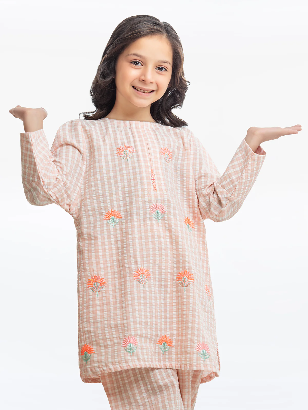 Embroidered Cotton Shirt Trouser - EGTKE23-70666ST - Image 4