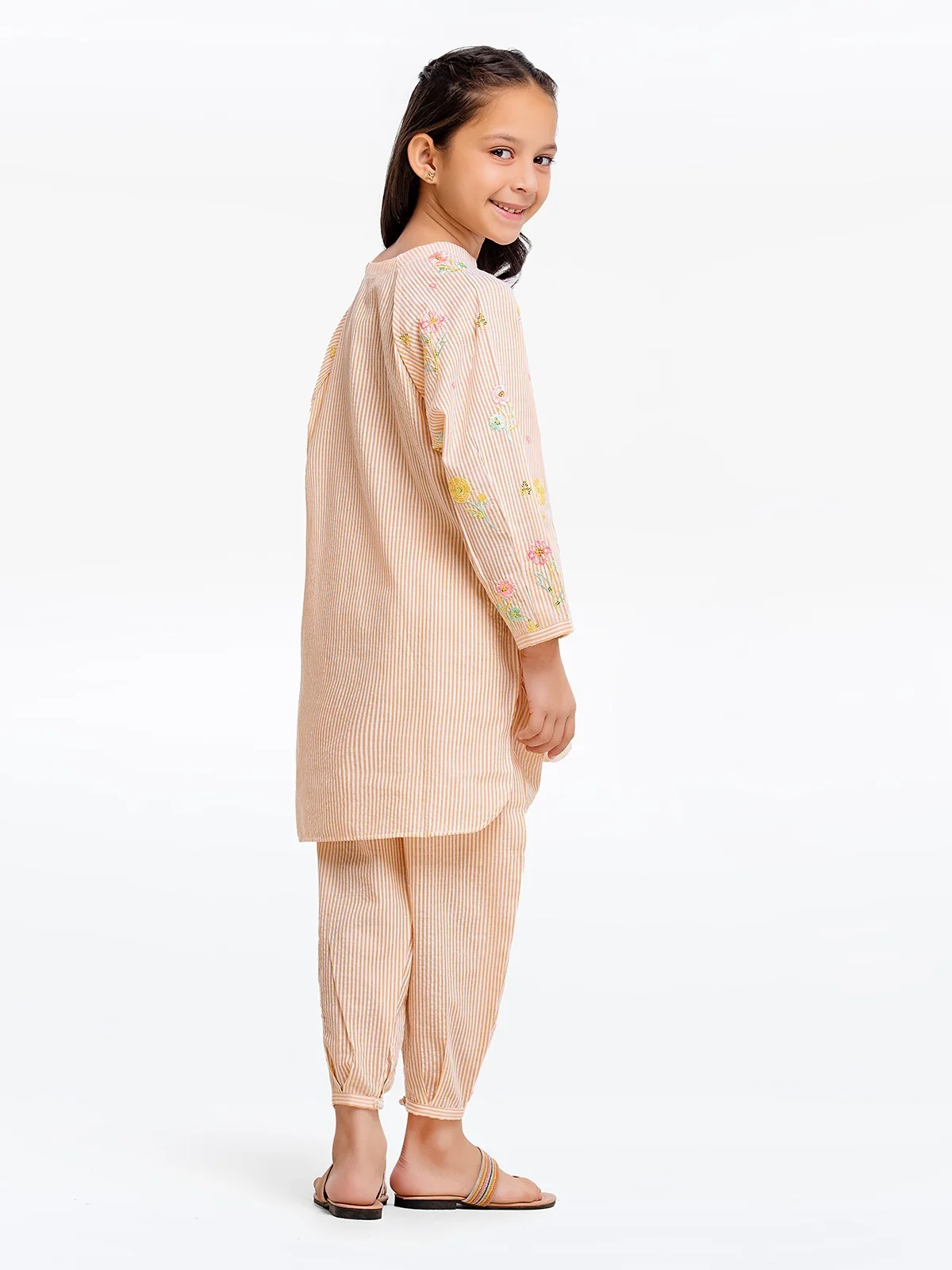 Embroidered Cotton Shirt Trouser - EGTKE23-70708ST - Image 6