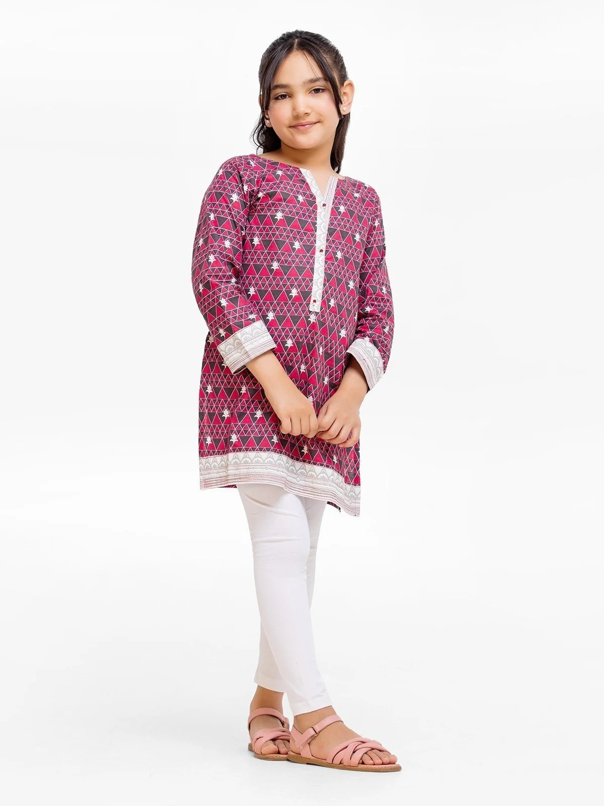 Printed Lawn Shirt - EGTKP23-70699S