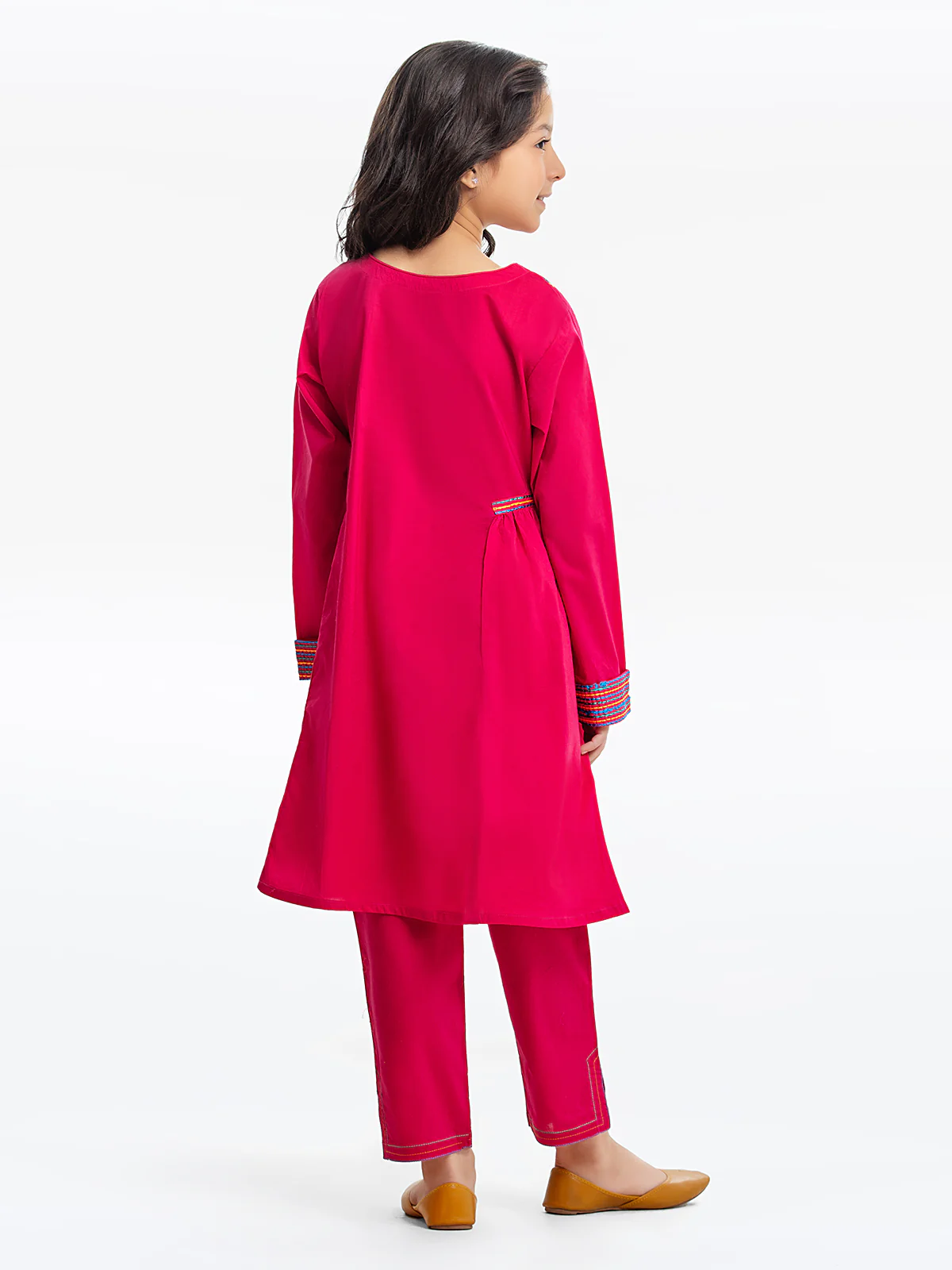 Embroidered Cambric Shirt Trouser - EGTKE23-70353ST - Image 6