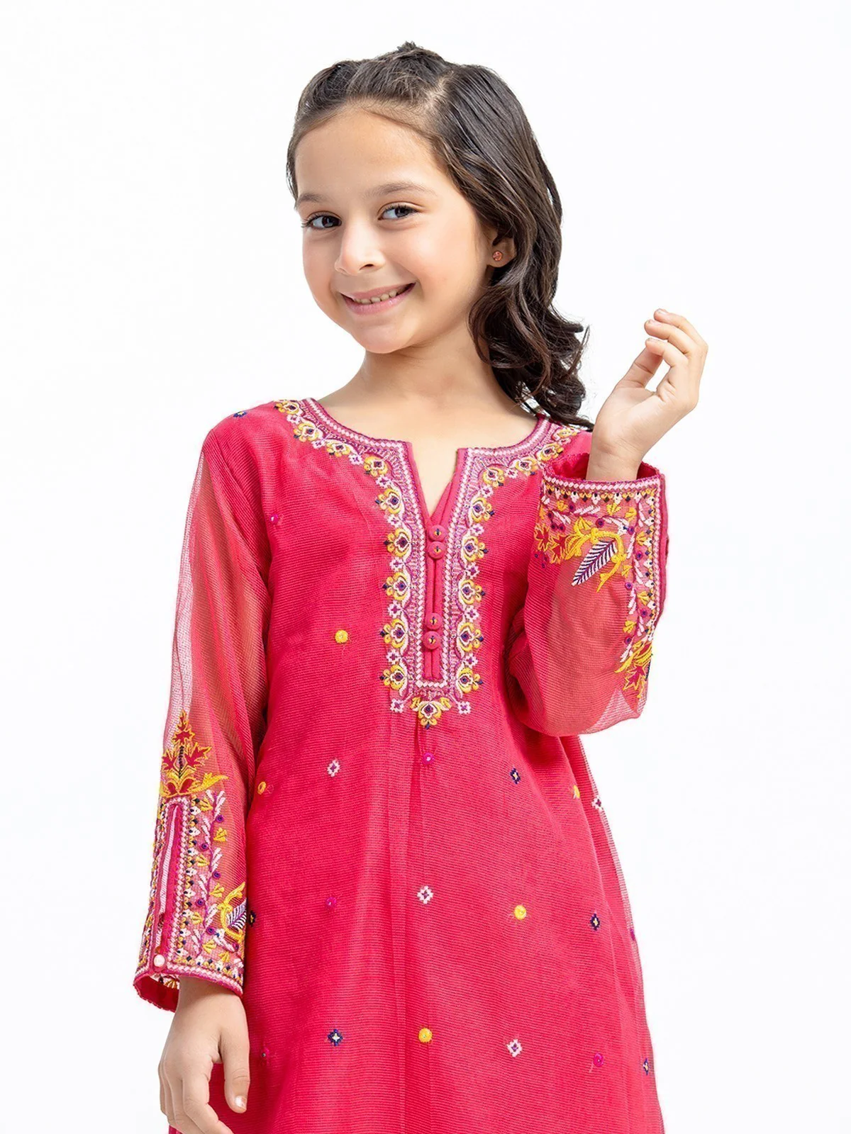 Embroidered Cotton Shirt Trouser - EGTKE23-70607ST - Image 2