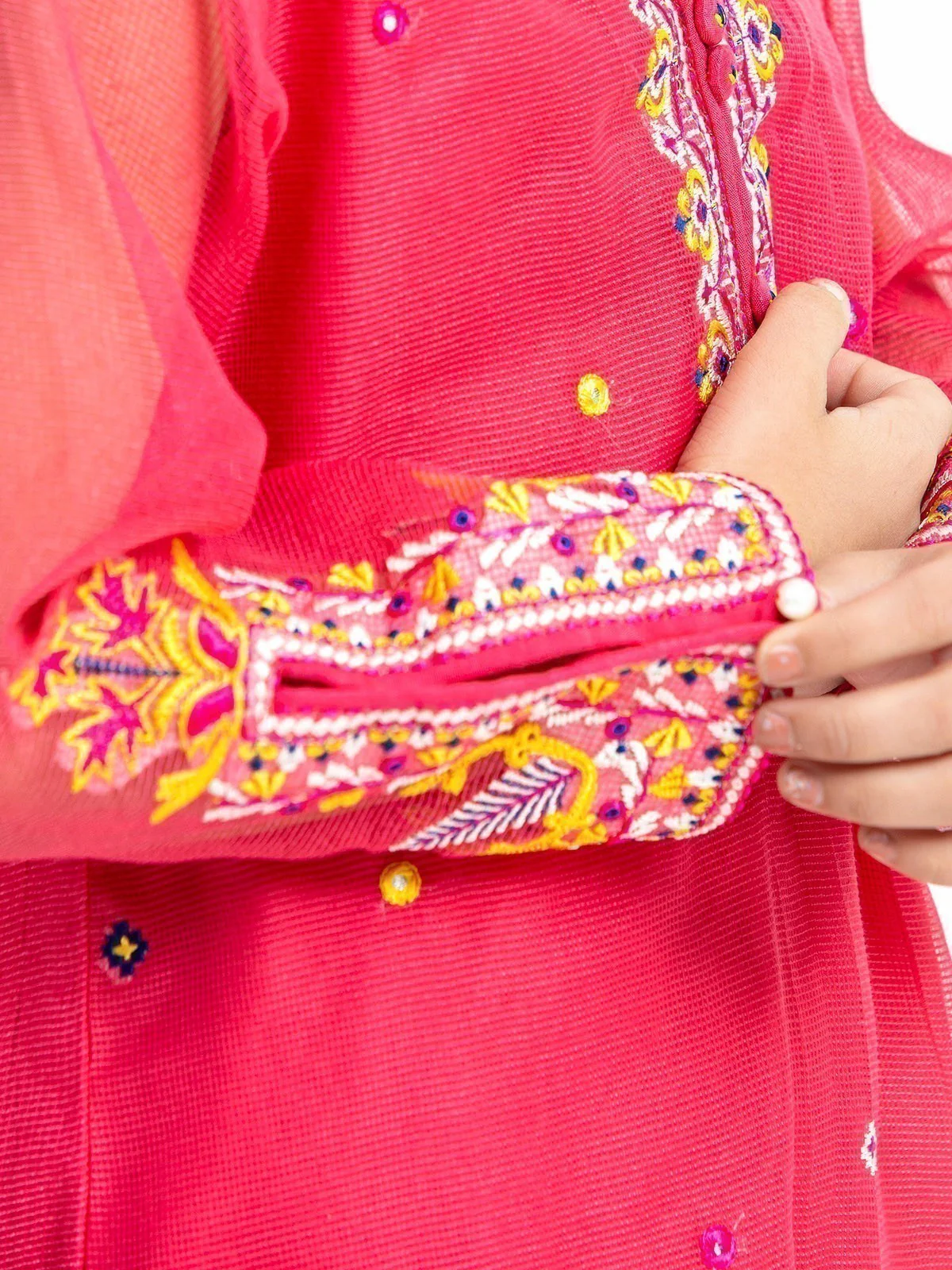 Embroidered Cotton Shirt Trouser - EGTKE23-70607ST - Image 5