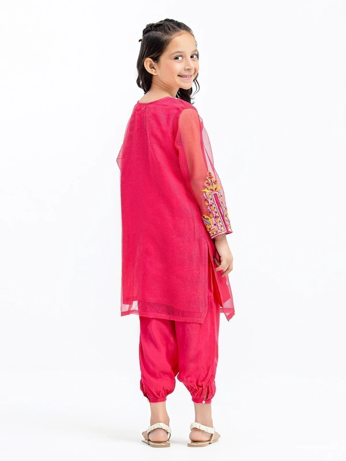 Embroidered Cotton Shirt Trouser - EGTKE23-70607ST - Image 6