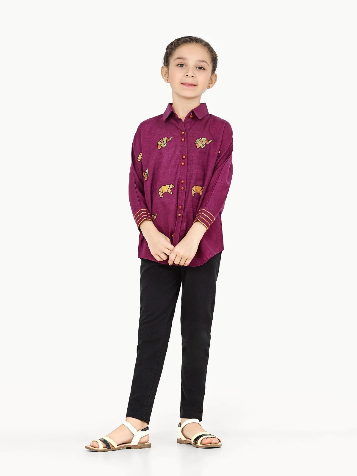 Embroidered Khaddar Shirt - EGTKE22-70326