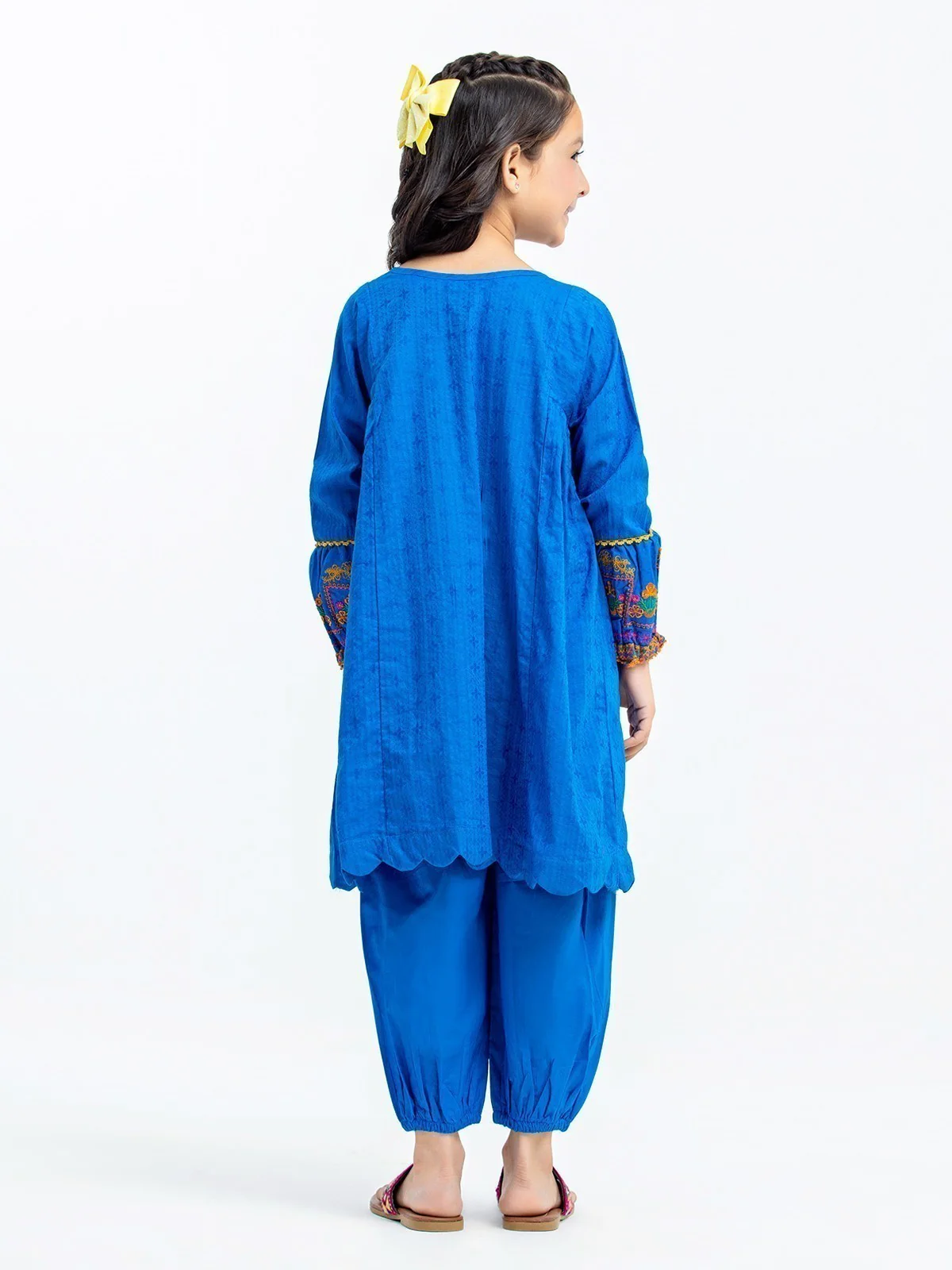 Embroidered Dobby Shirt Trouser - EGTKE23-70357ST - Image 6