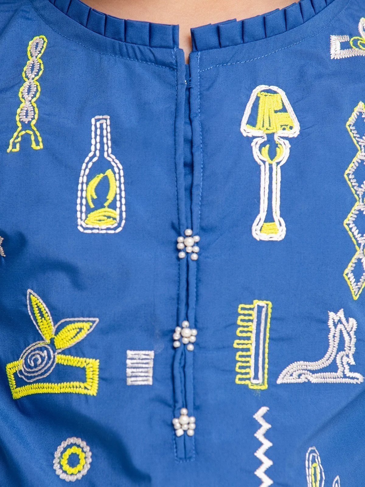 Embroidered Cotton Shirt - EGTKE23-70615S - Image 3