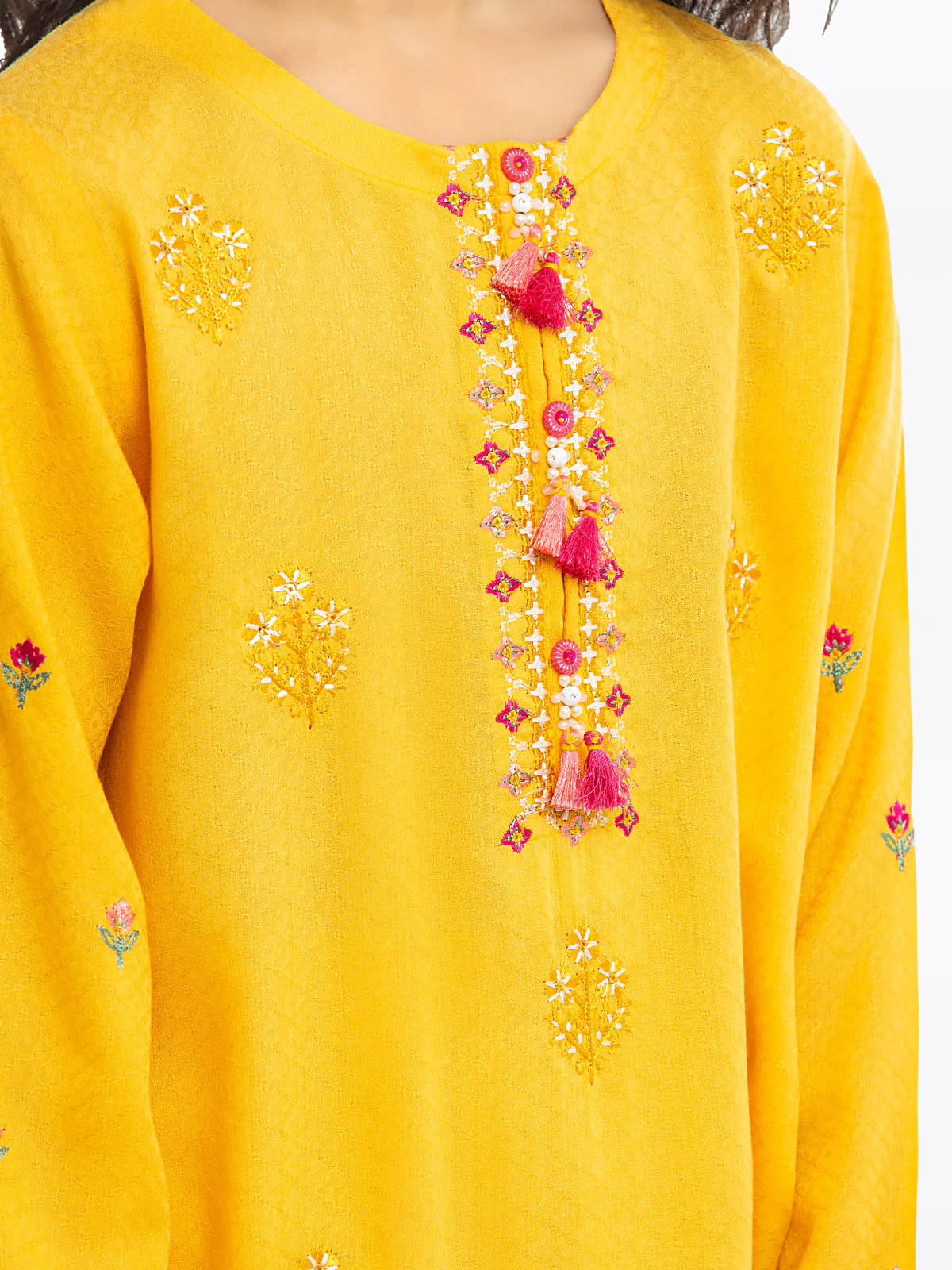 Embroidered Dobby Shirt Trouser - EGTKE23-70612 - Image 5