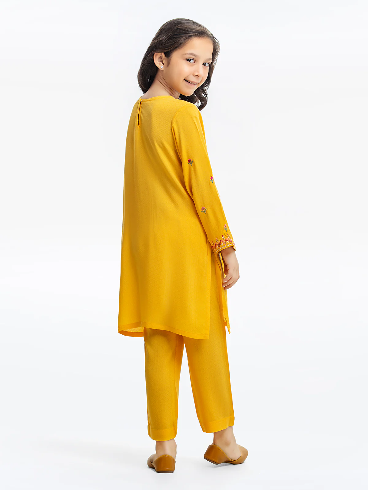 Embroidered Dobby Shirt Trouser - EGTKE23-70612 - Image 6
