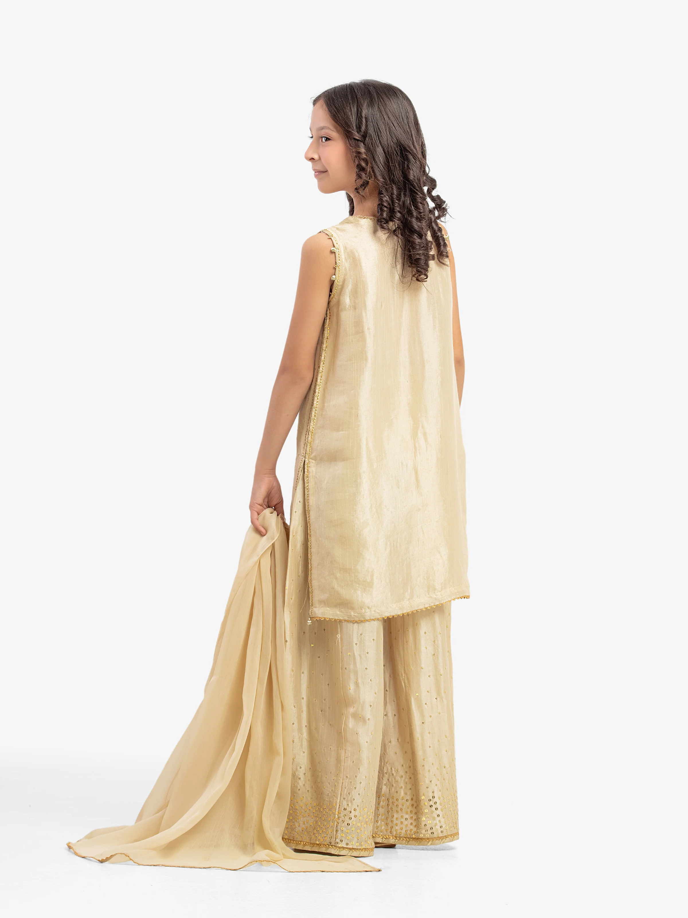 Block Print Cambric Suit - EGTPLE5-50043-3P - Image 4