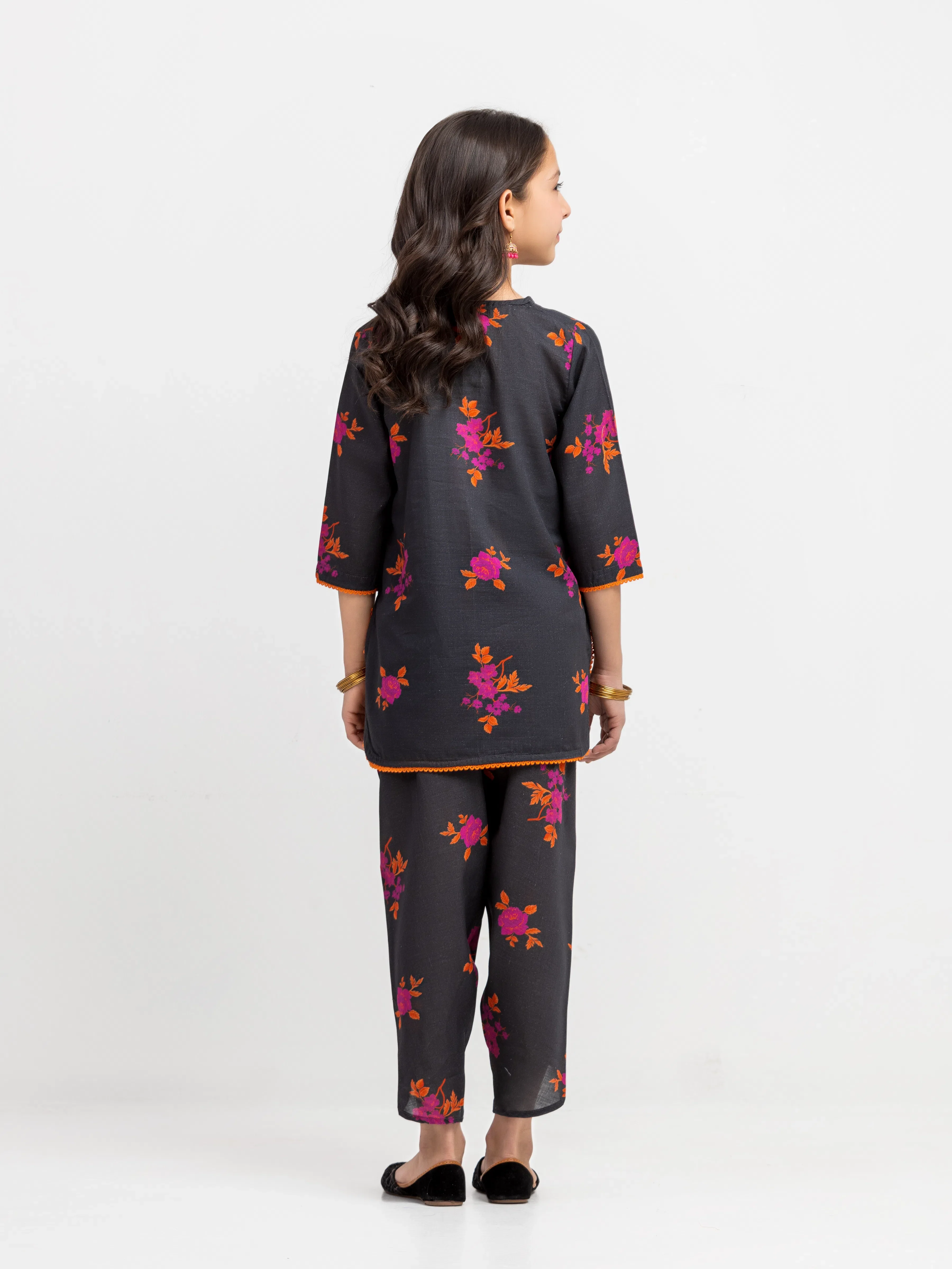 Printed Khaddar Co-Ord Set - EGTKP5-73080ST - Image 5