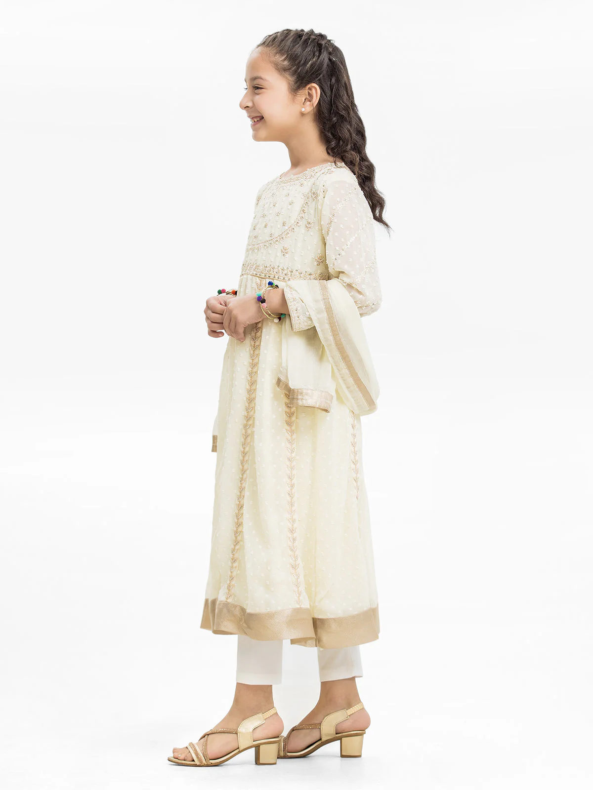 Embroidered Shirt Dupatta - EGTPLE23-22223SD - Image 3