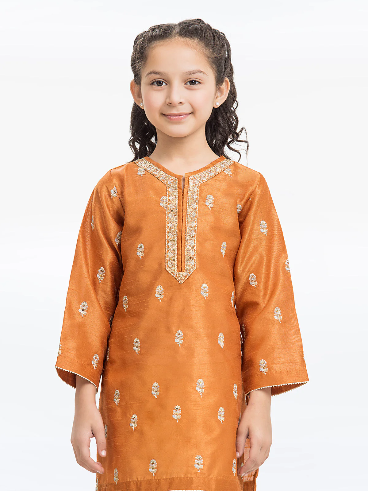 Embroidered Silk Shirt Trouser - EGTPF22-70433ST - Image 2