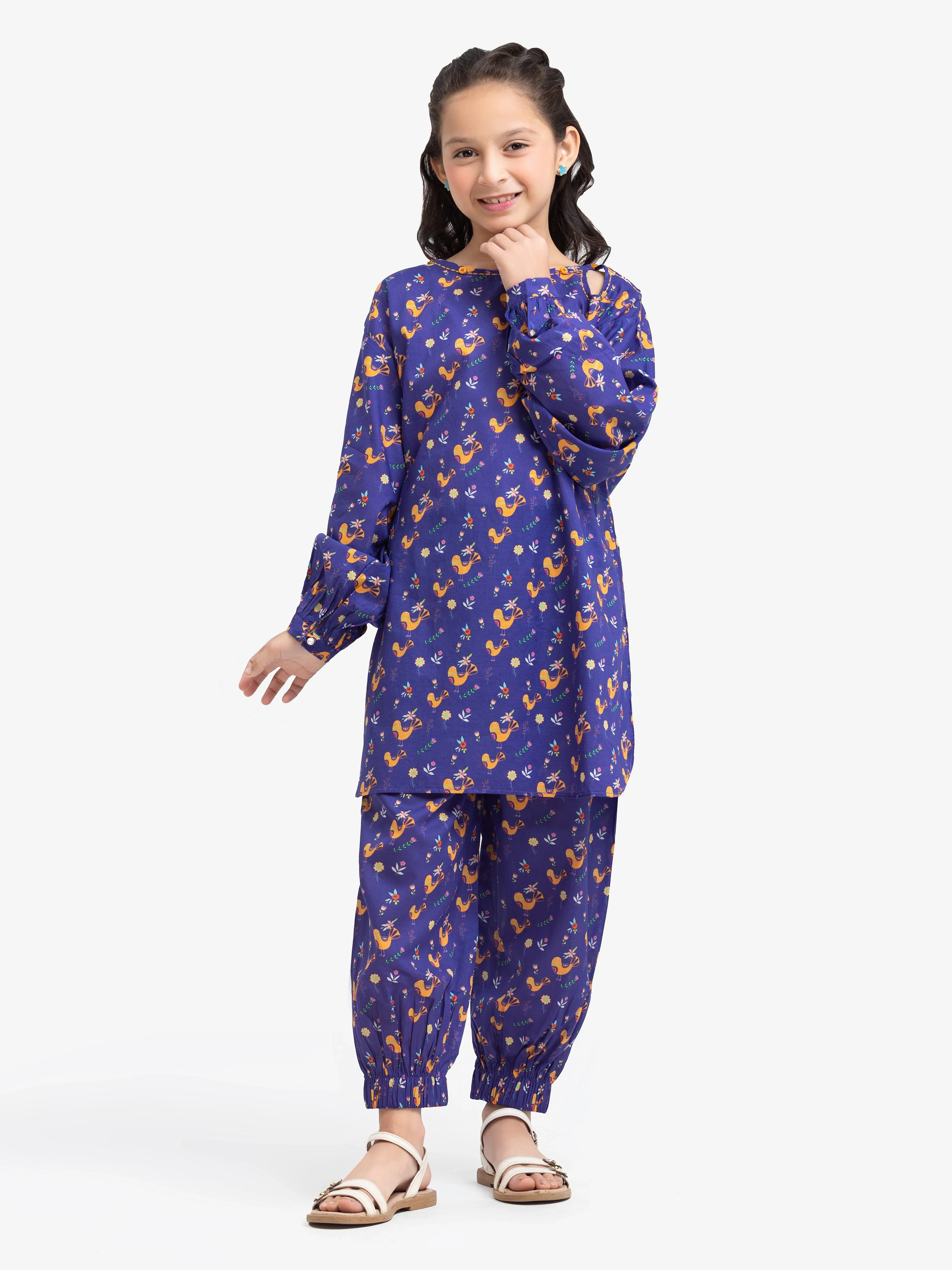 Printed Lawn Co-Ord Set - EGTKP24-70949ST