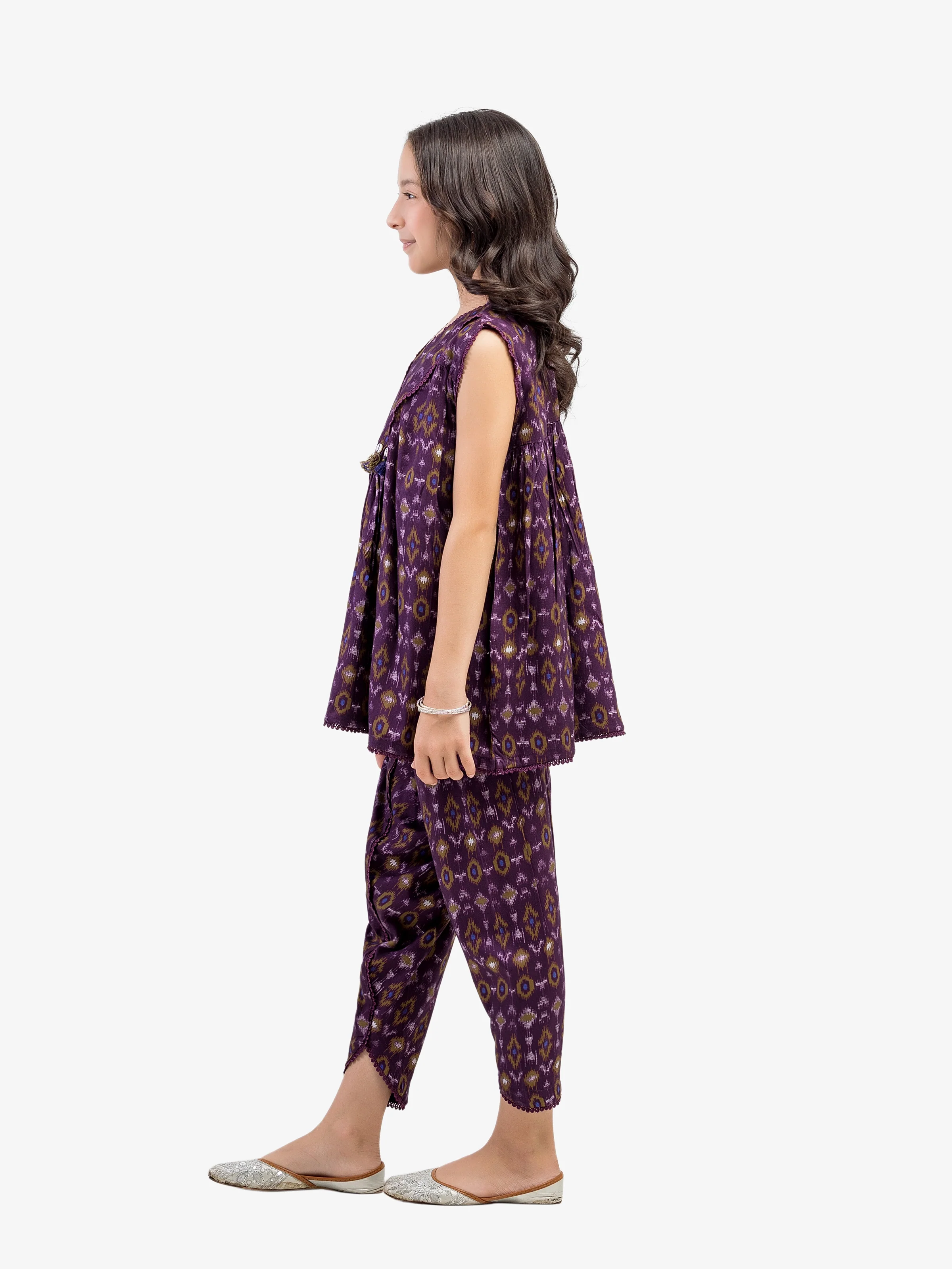 Printed Viscose Co-Ord Set - EGTKP5-73000ST - Image 5
