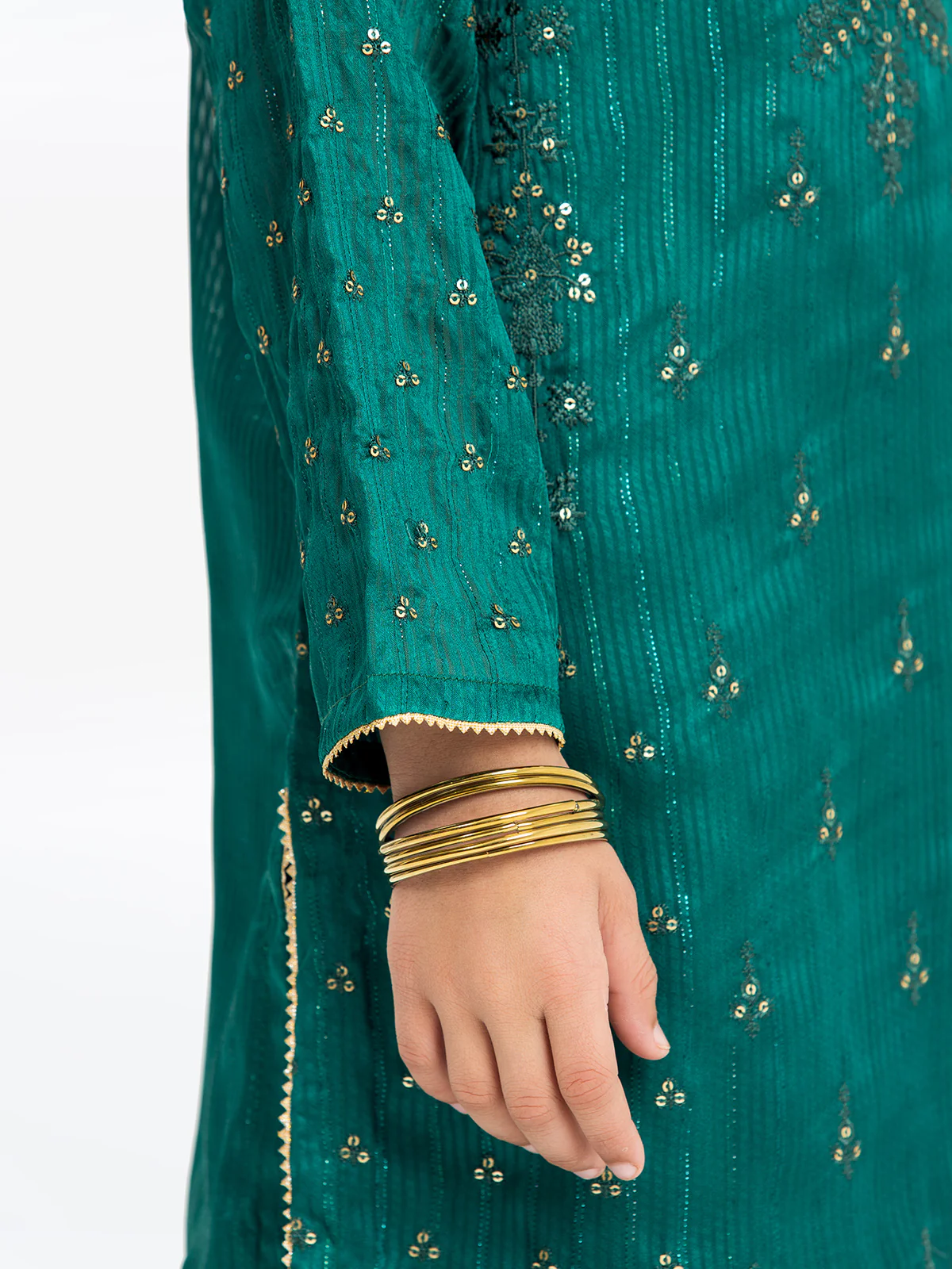 Embroidered Chiffon Shirt Trouser - EGTPLE23-50001ST - Image 3