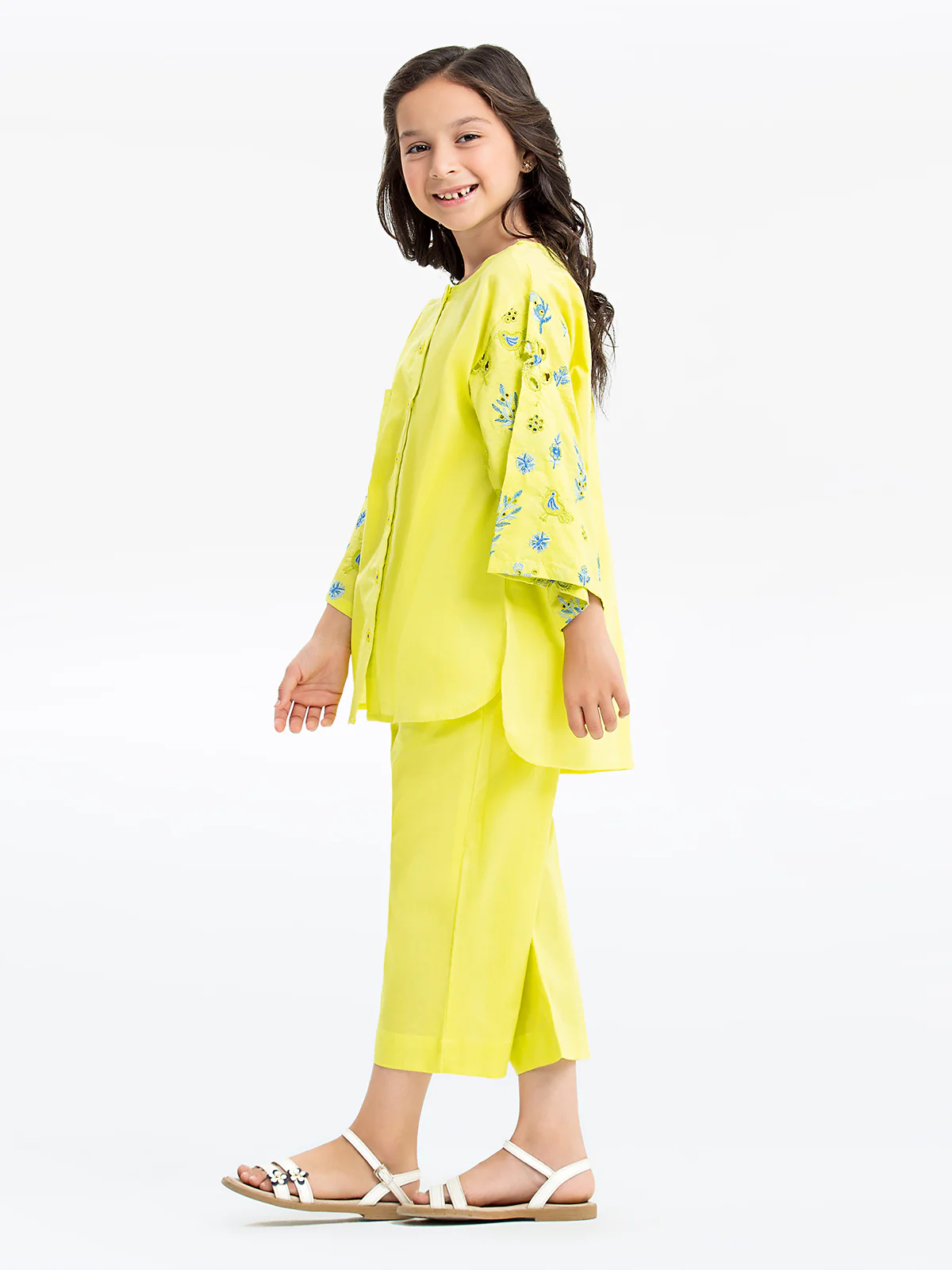Embroidered Dobby Shirt Trouser - EGTKE24-70745ST - Image 5
