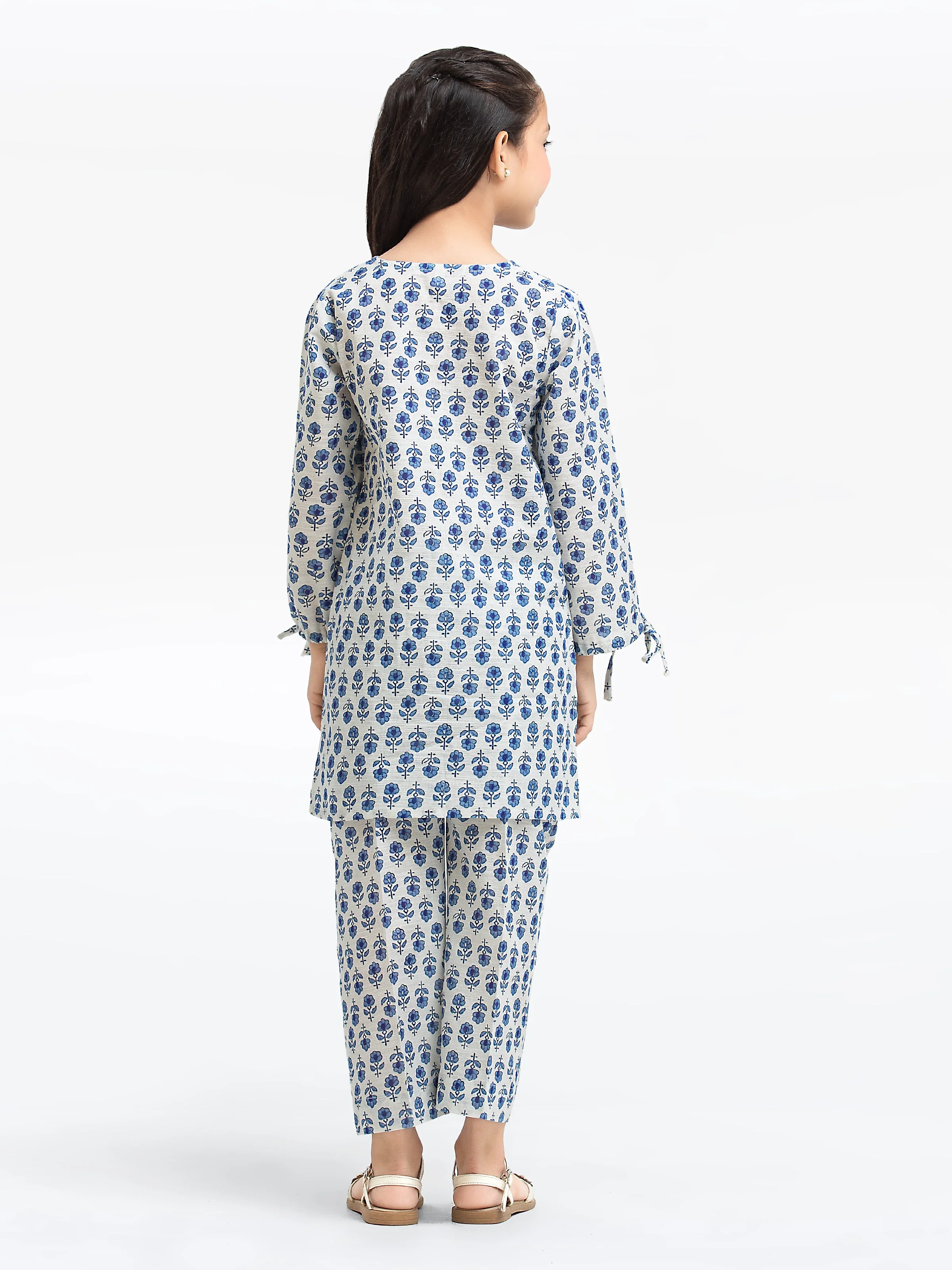 Printed Khaddar Co-Ord Set - EGTKP24-70910ST - Image 5