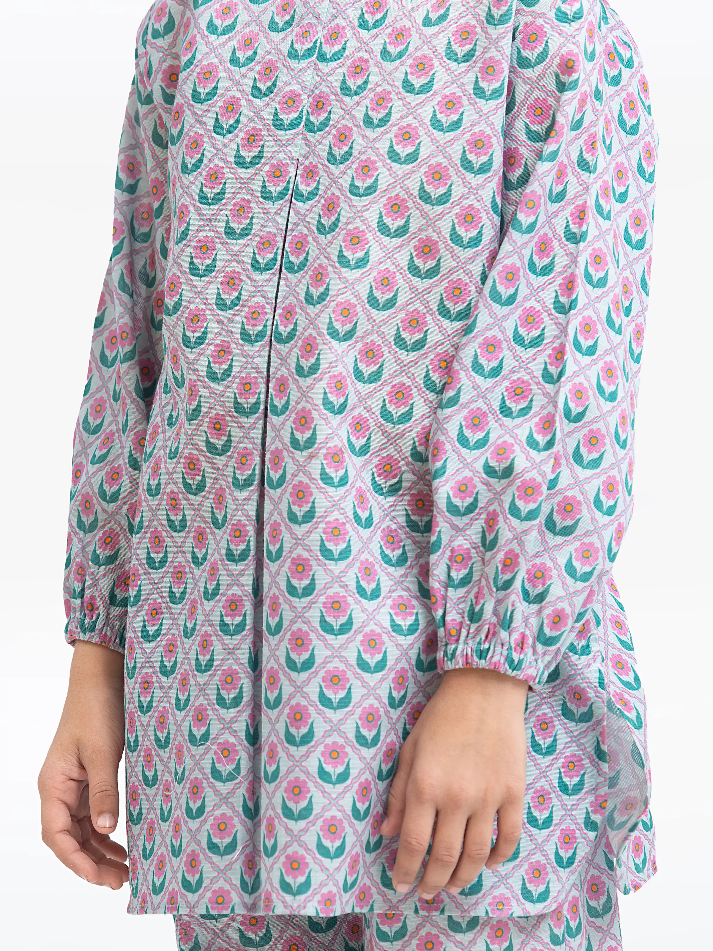 Printed Khaddar Co-Ord Set - EGTKP24-70904ST - Image 3