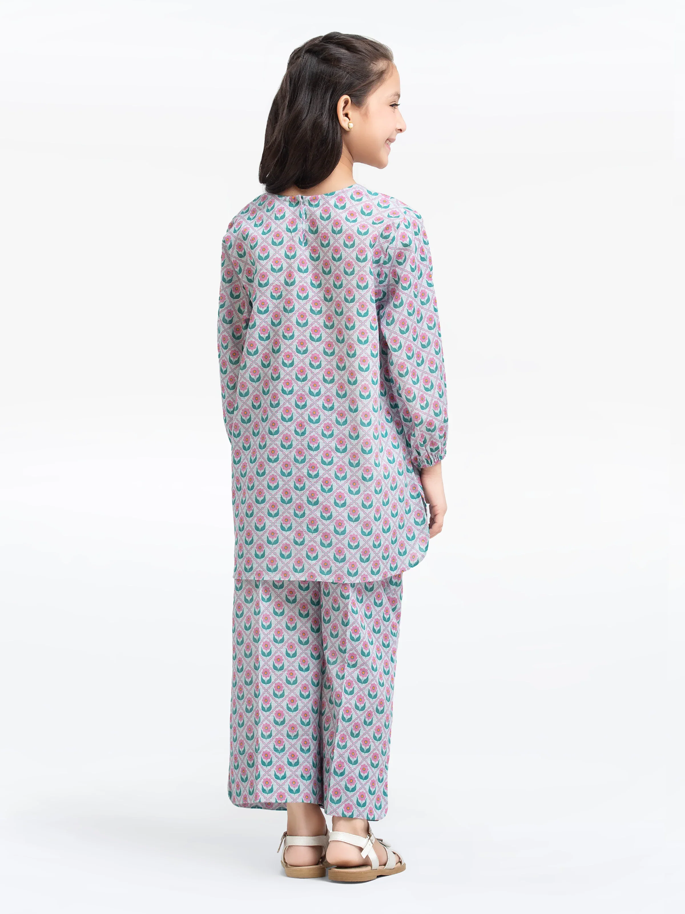 Printed Khaddar Co-Ord Set - EGTKP24-70904ST - Image 5
