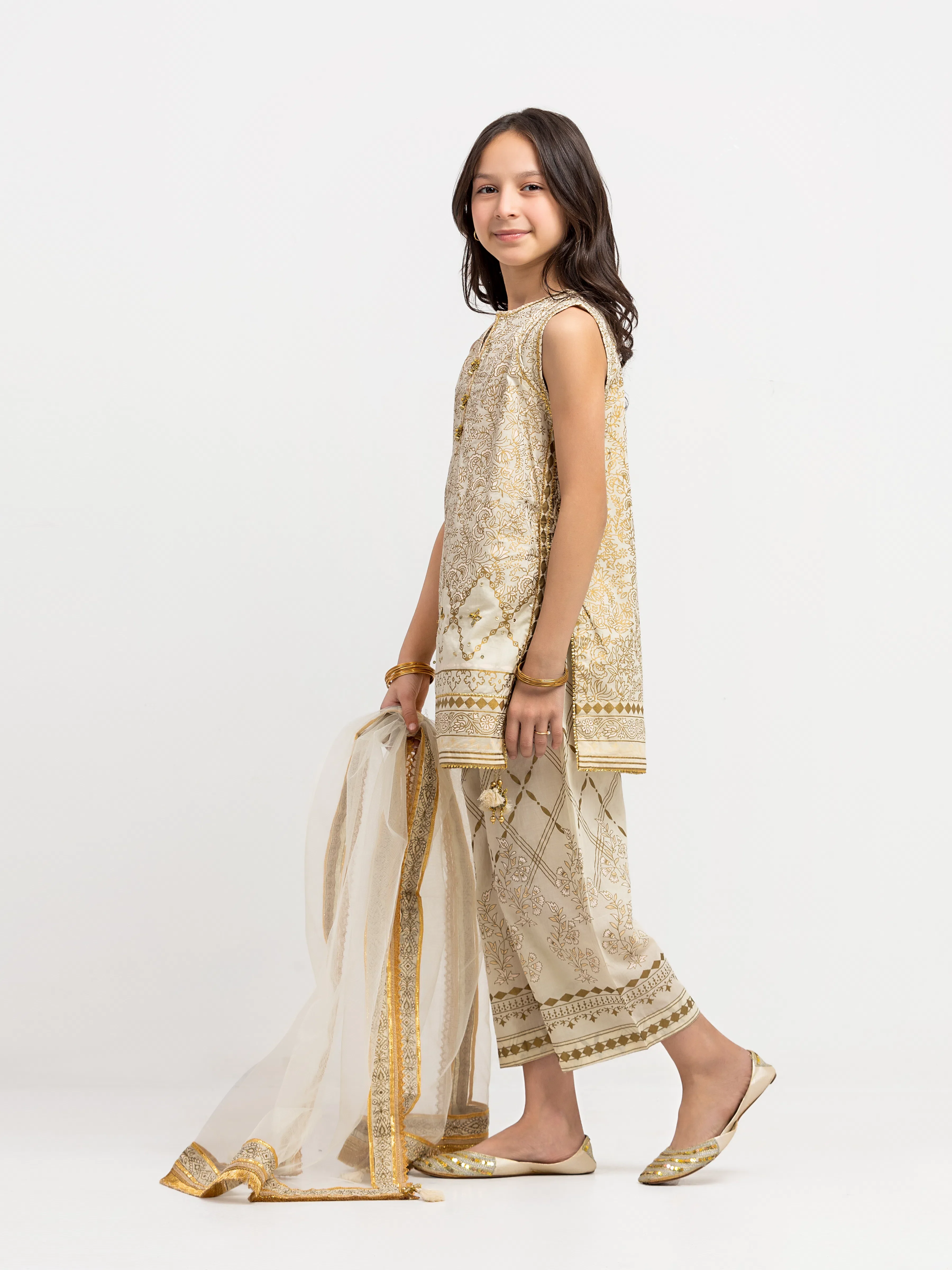 Block Print Cambric Suit - EGTKP5-72000-3P - Image 4