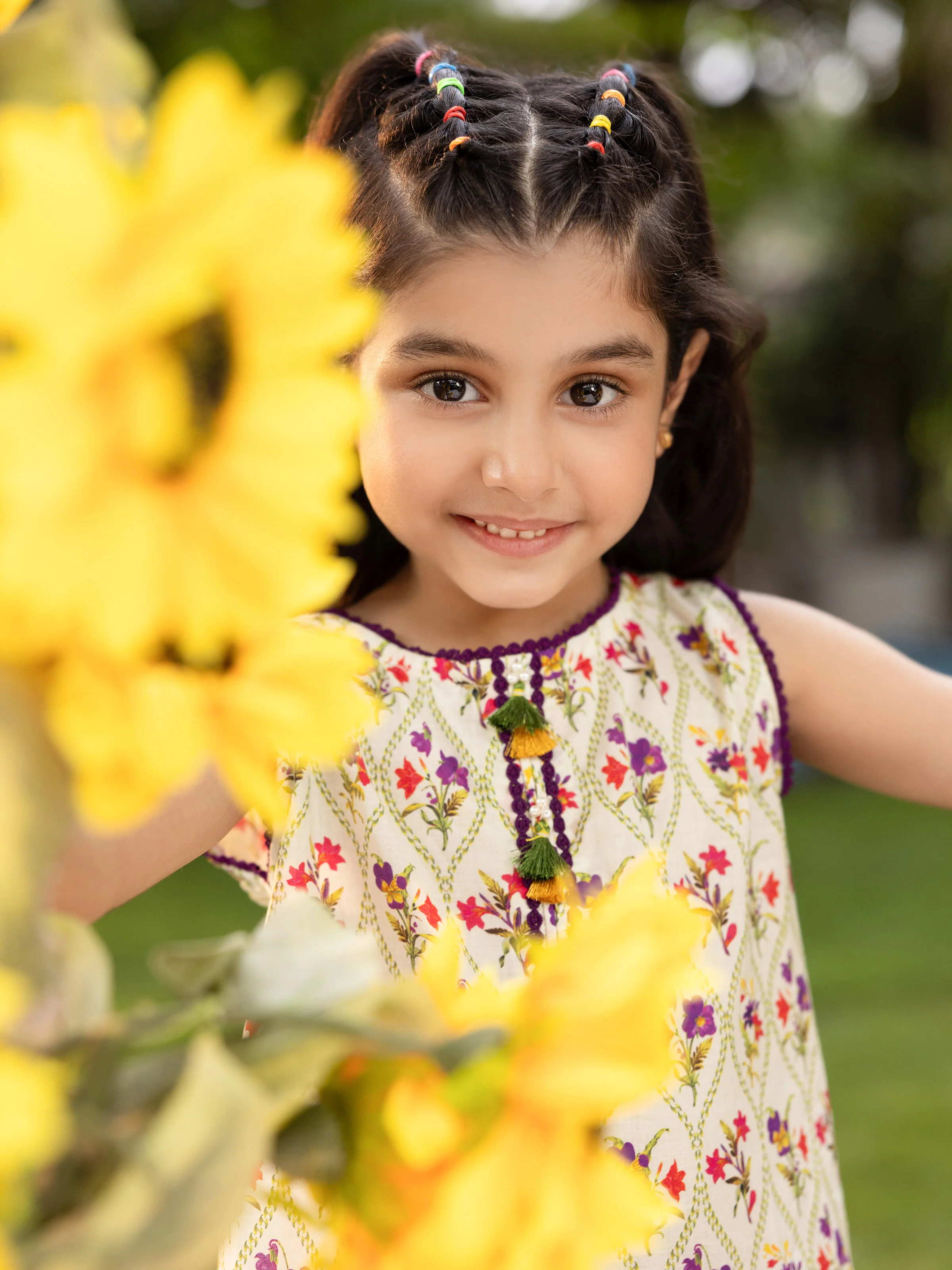 Printed Cambric Gharara Suit - EGTKP5-70988ST - Image 3