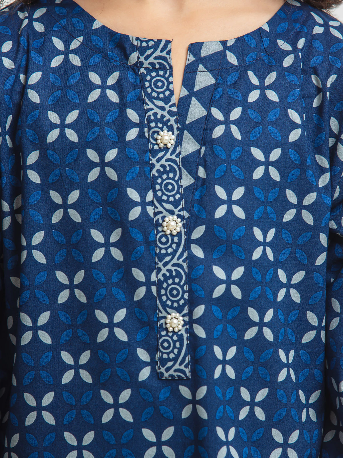 Printed Cambric Shirt Trouser - EGTKP23-70715ST - Image 4