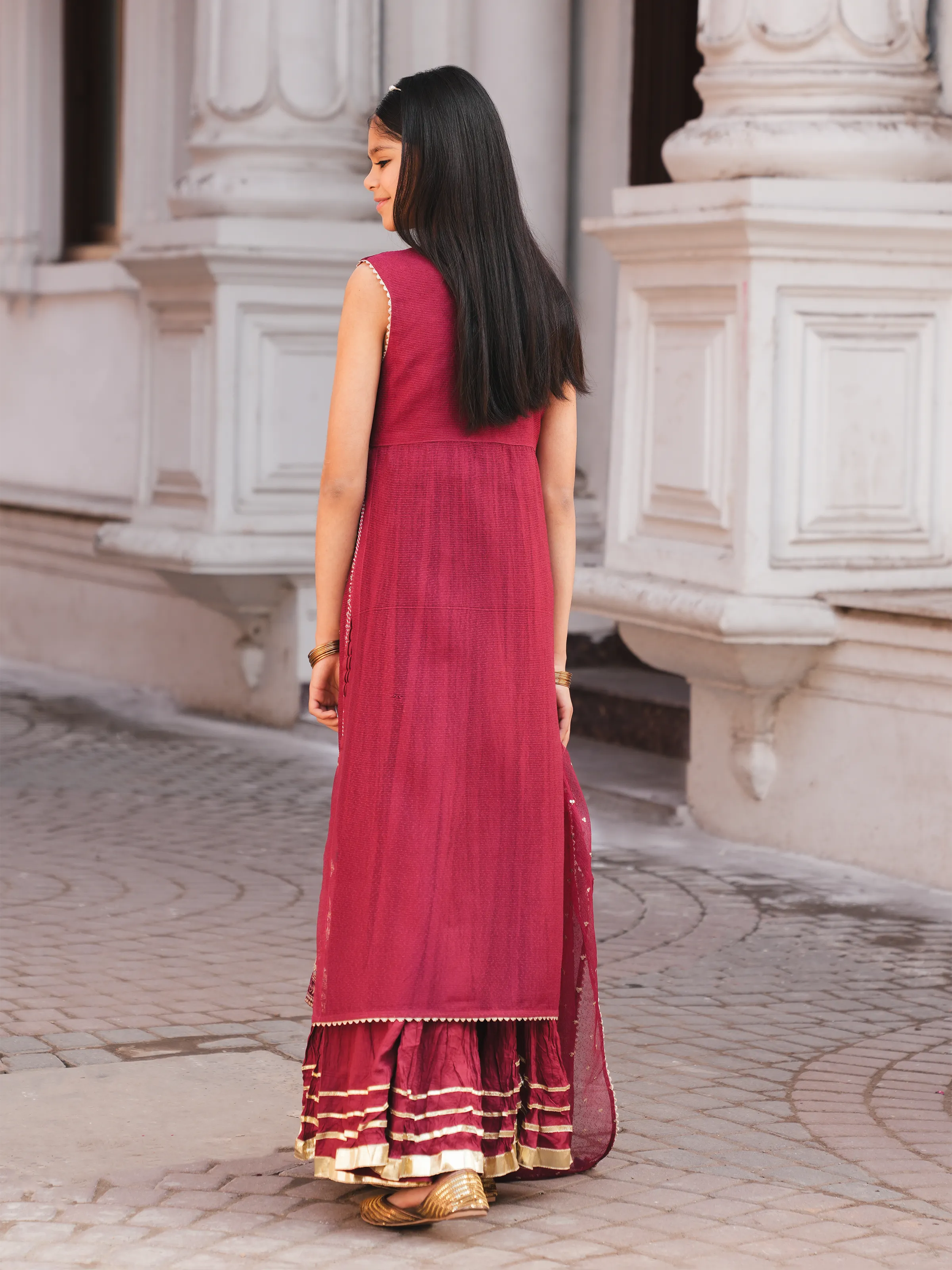 Embroidered Chanderi Suit - EGTPLED6-50121-3P - Image 6