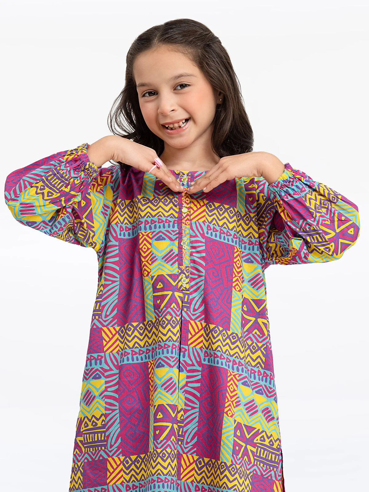 Printed Lawn Shirt - EGTKP24-70735S - Image 2