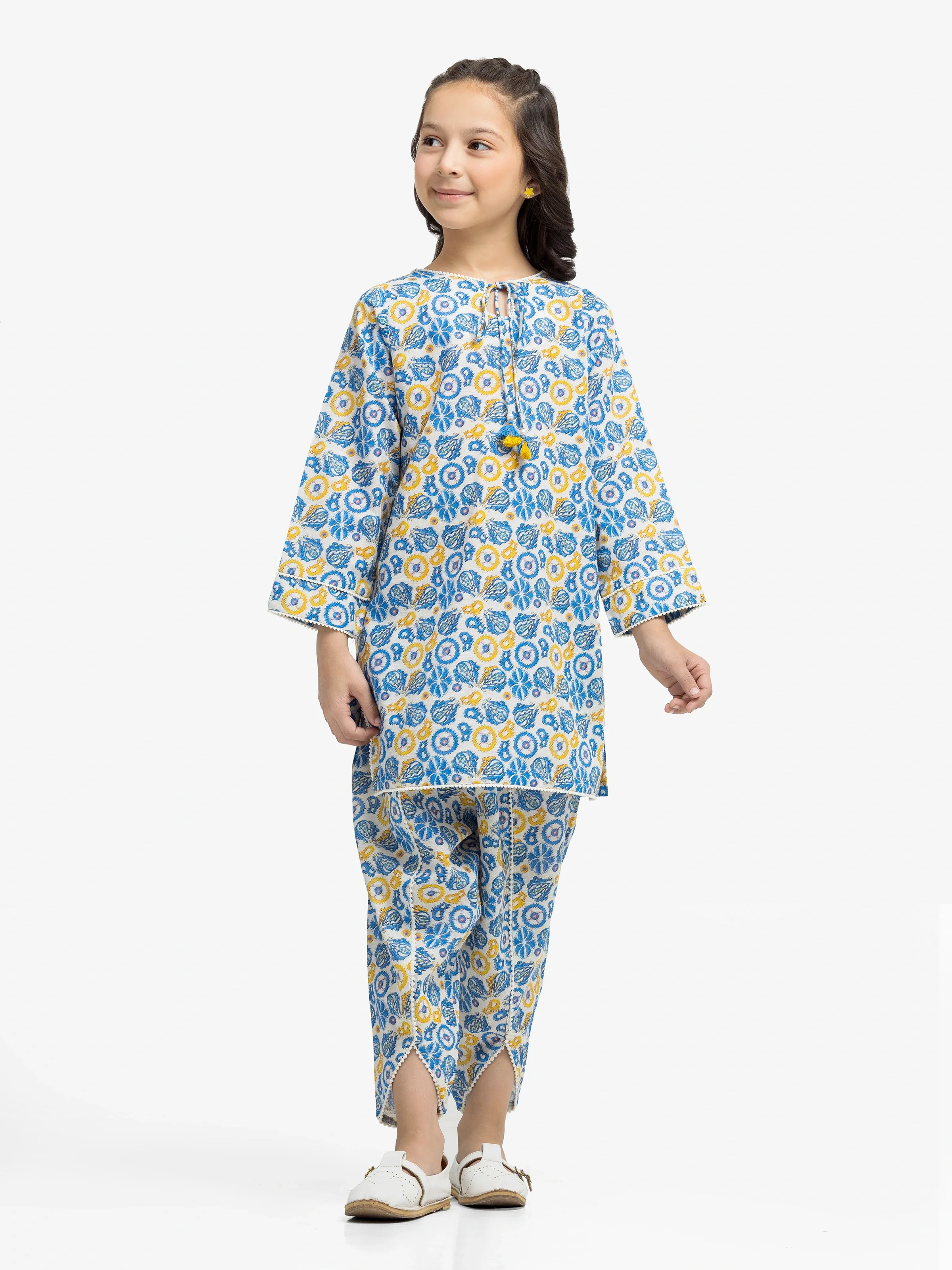 Printed Khaddar Co-Ord Set - EGTKP24-70901ST