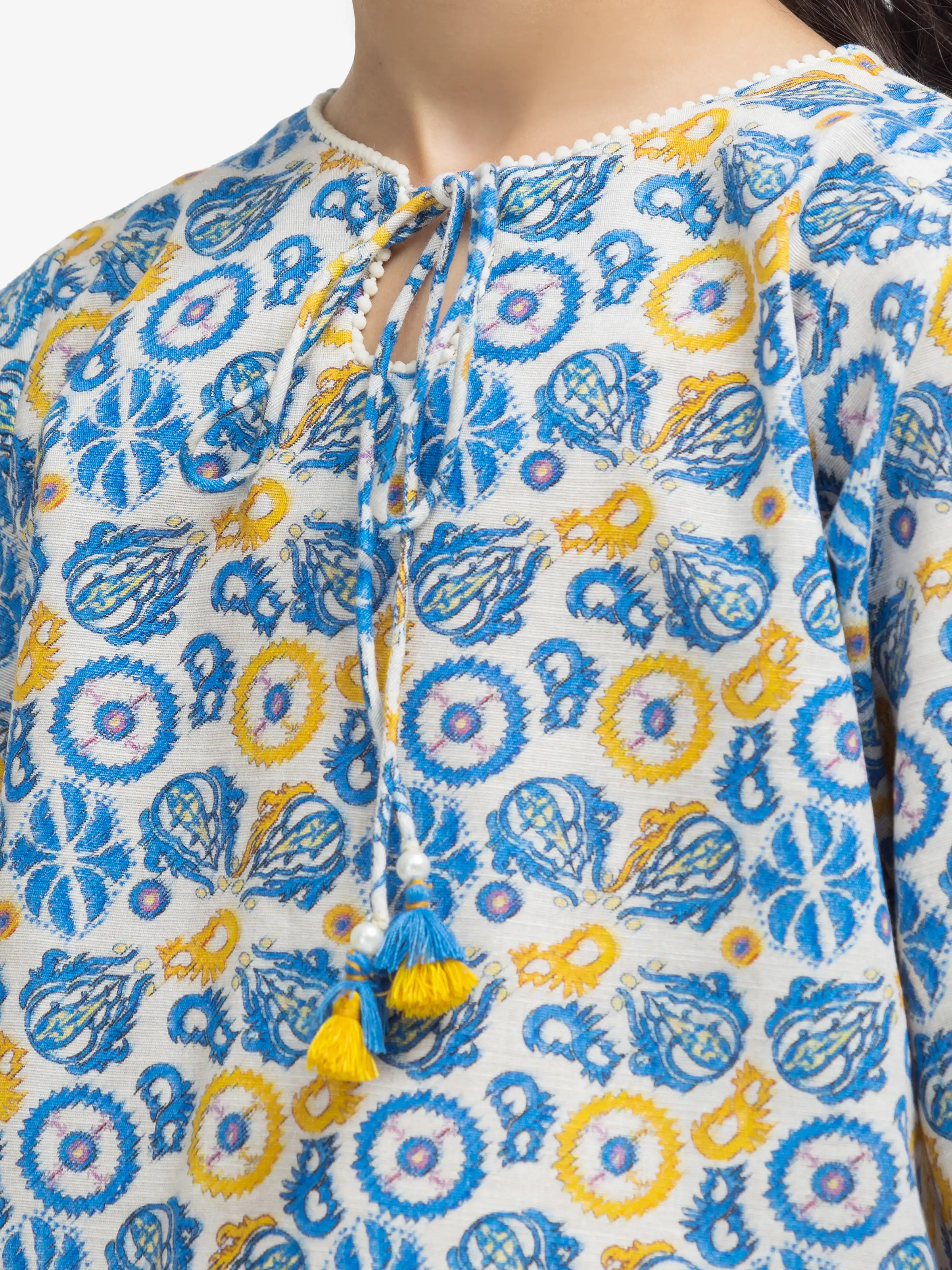 Printed Khaddar Co-Ord Set - EGTKP24-70901ST - Image 3