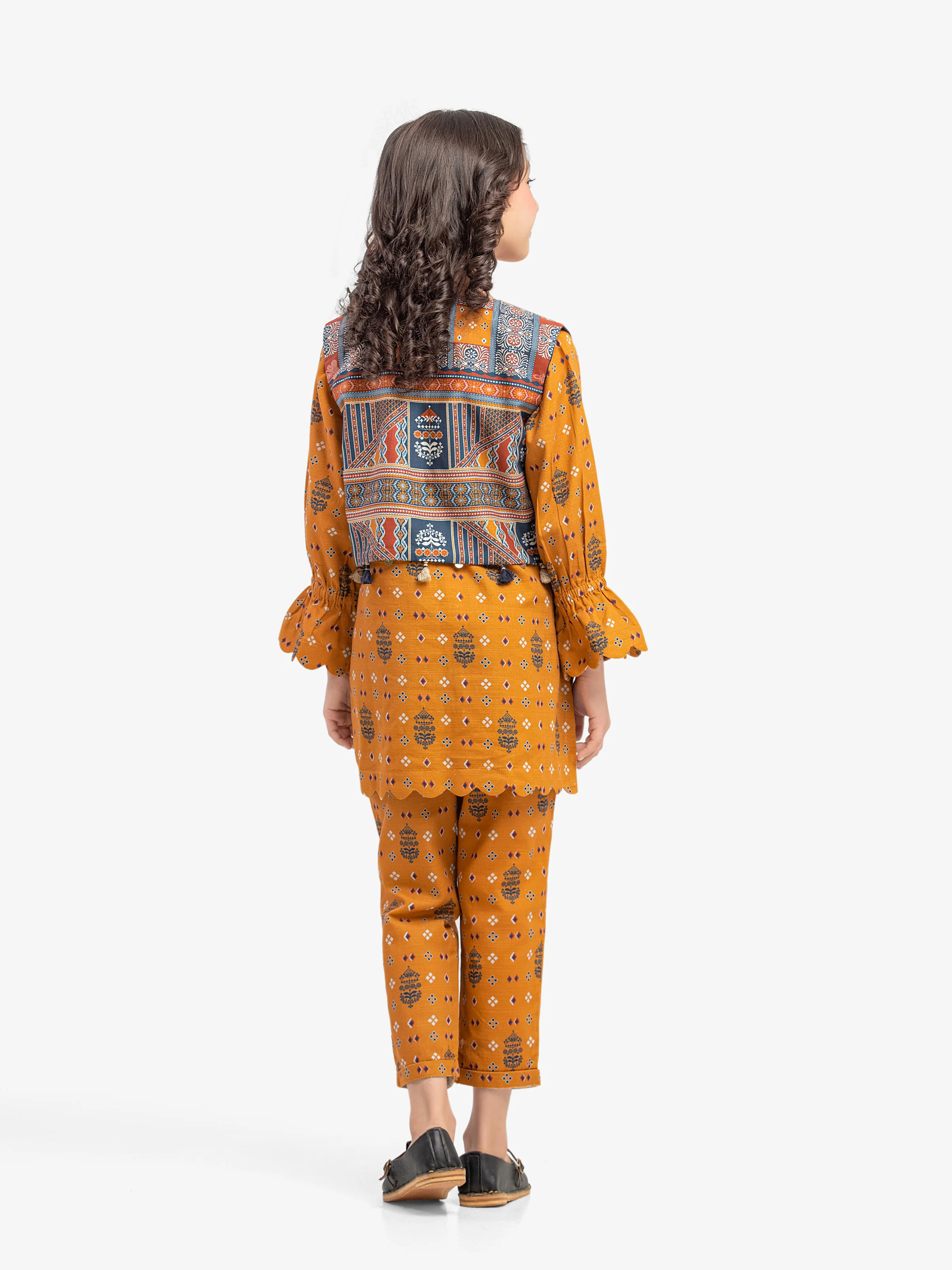 Printed Khaddar Co-Ord Set - EGTKP5-70815ST - Image 6