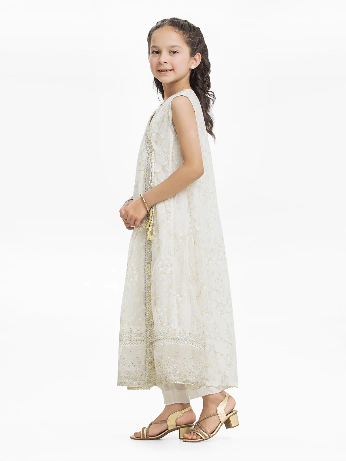 Embroidered Net Shirt Trouser - EGTPLE24-22225ST - Image 3