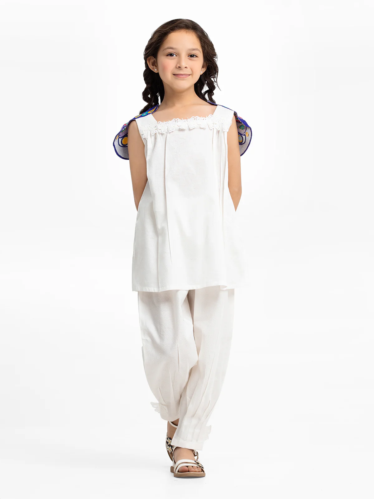Embroidered Dobby Shirt Trouser - EGTKE23-70647ST