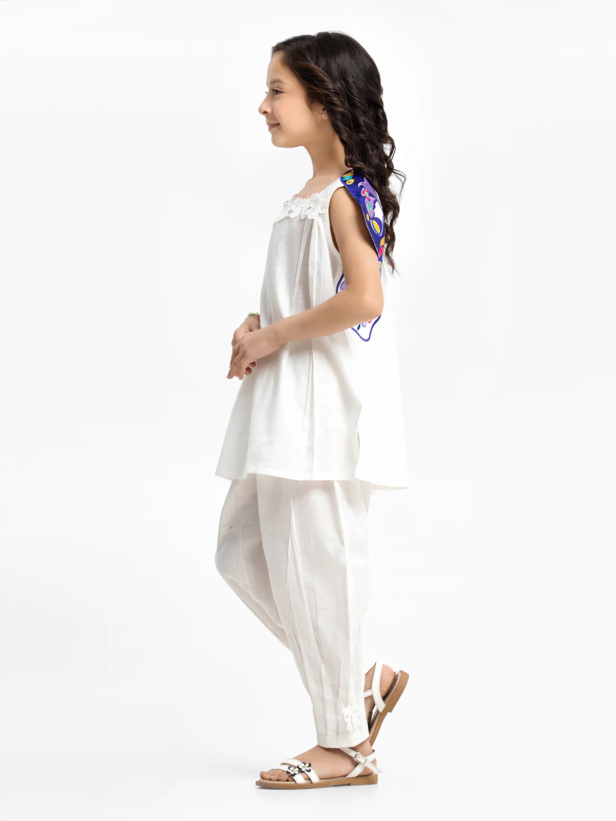 Embroidered Dobby Shirt Trouser - EGTKE23-70647ST - Image 4