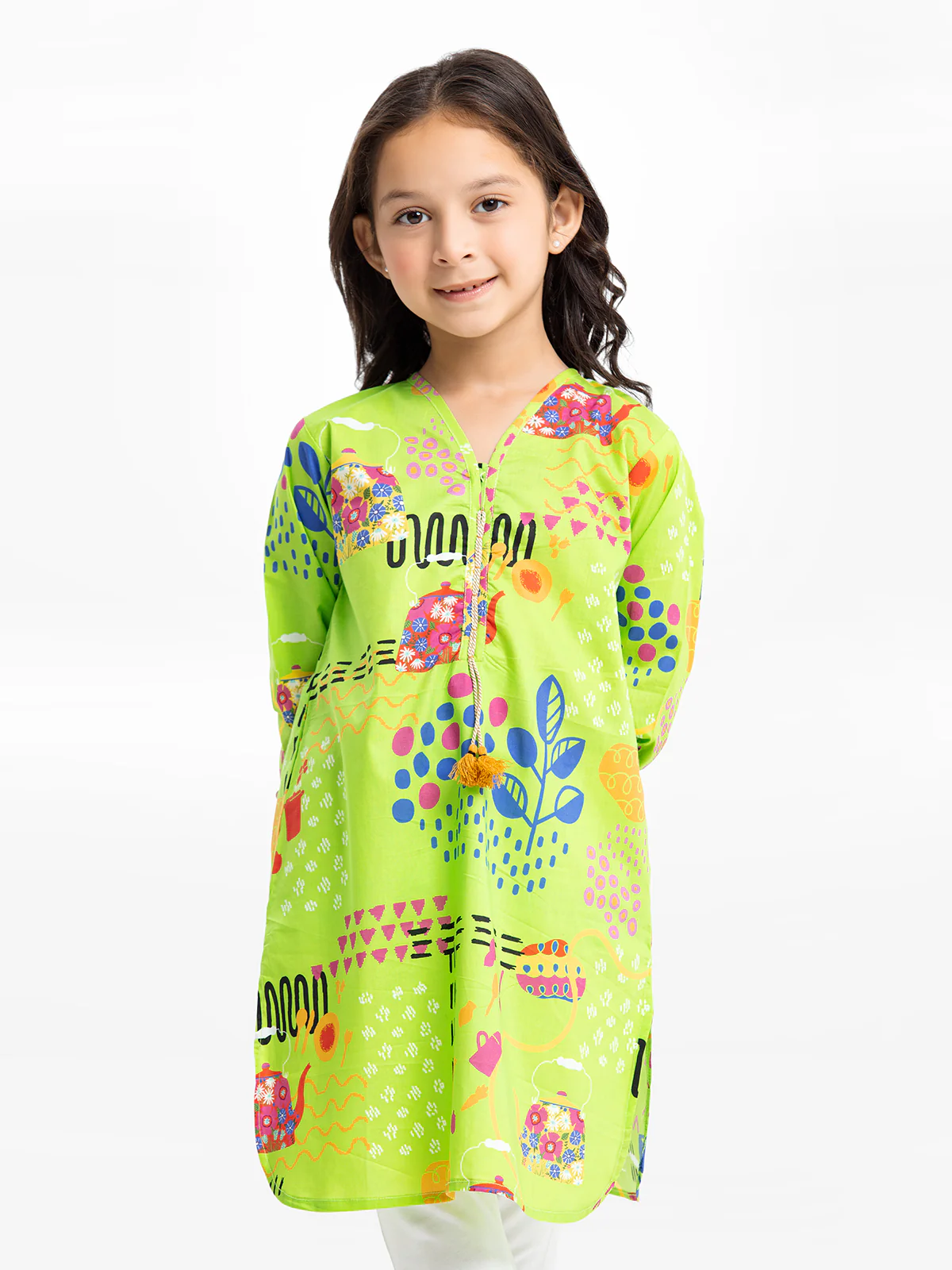 Printed Lawn Shirt - EGTKP24-70734S - Image 2