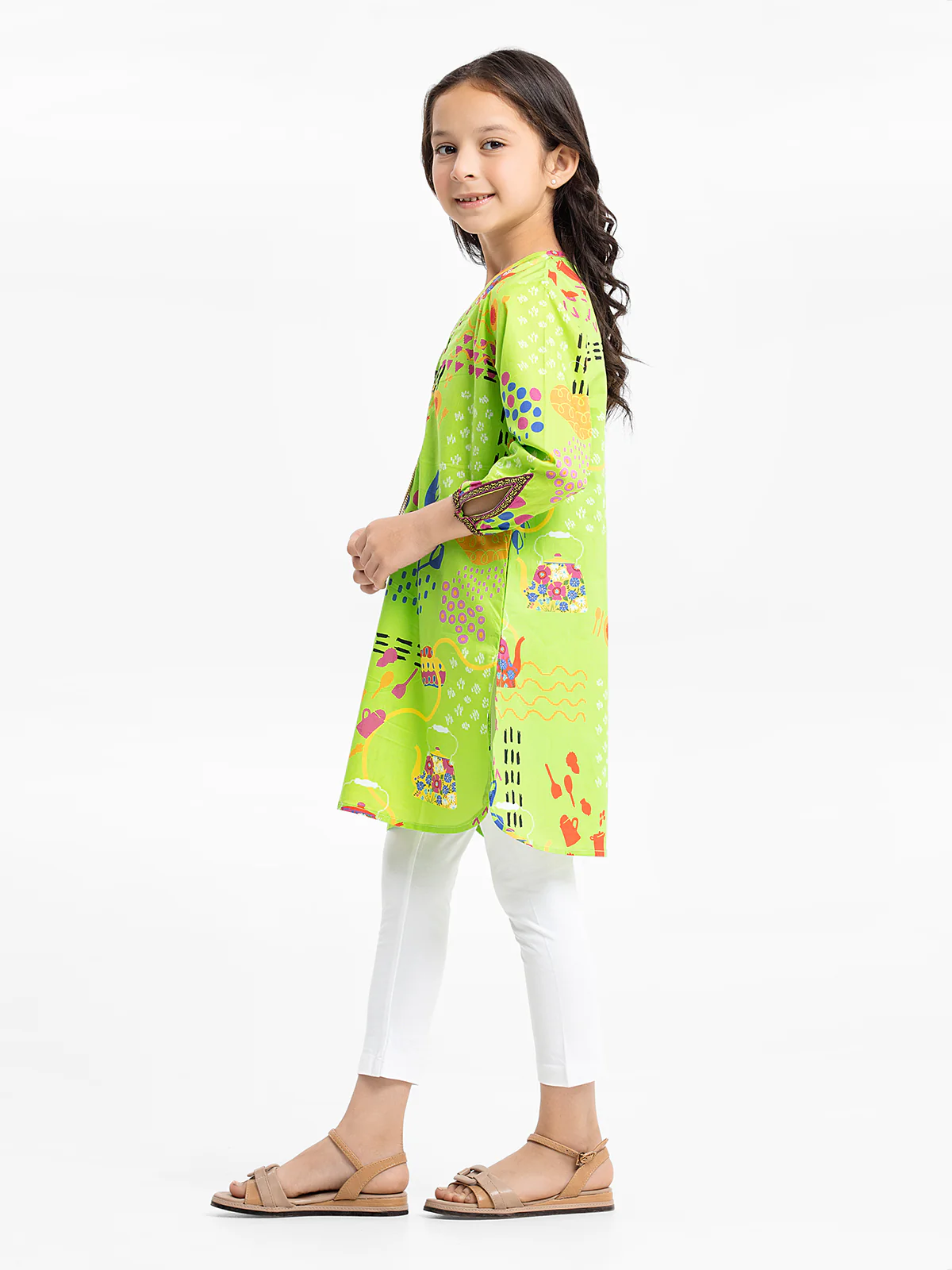 Printed Lawn Shirt - EGTKP24-70734S - Image 3