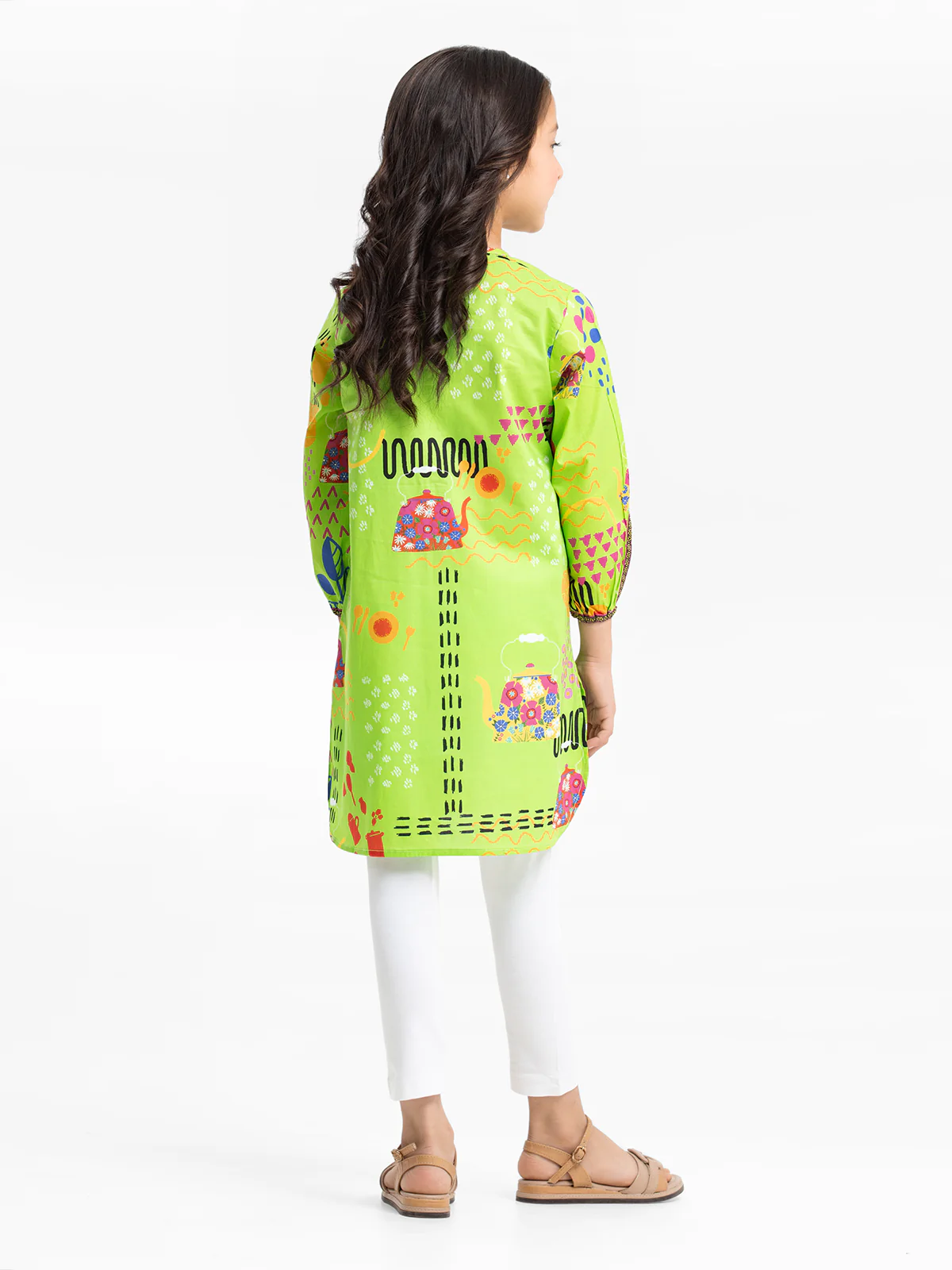 Printed Lawn Shirt - EGTKP24-70734S - Image 6