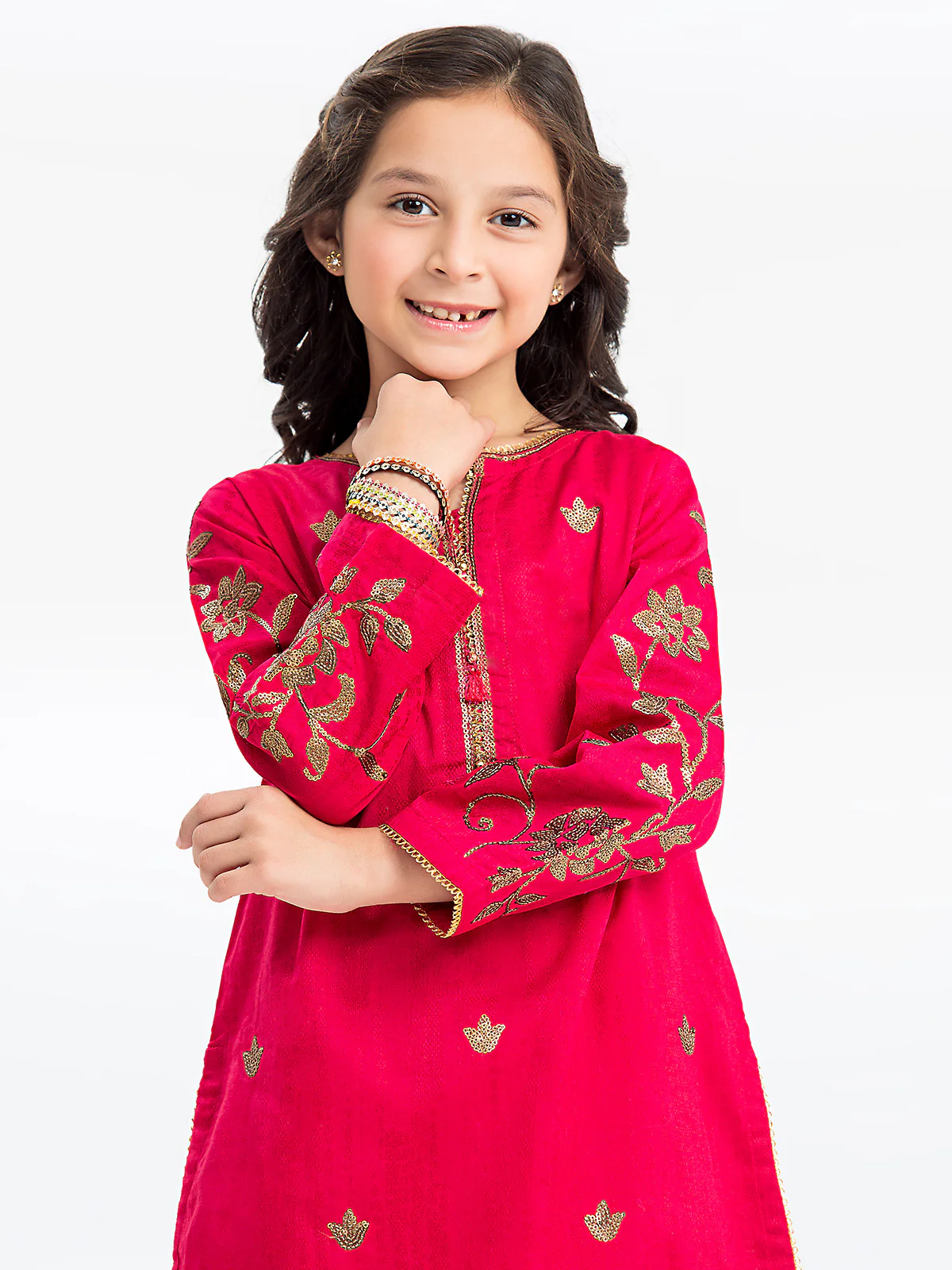 Embroidered Dobby Shirt Trouser - EGTKE24-70739ST - Image 2