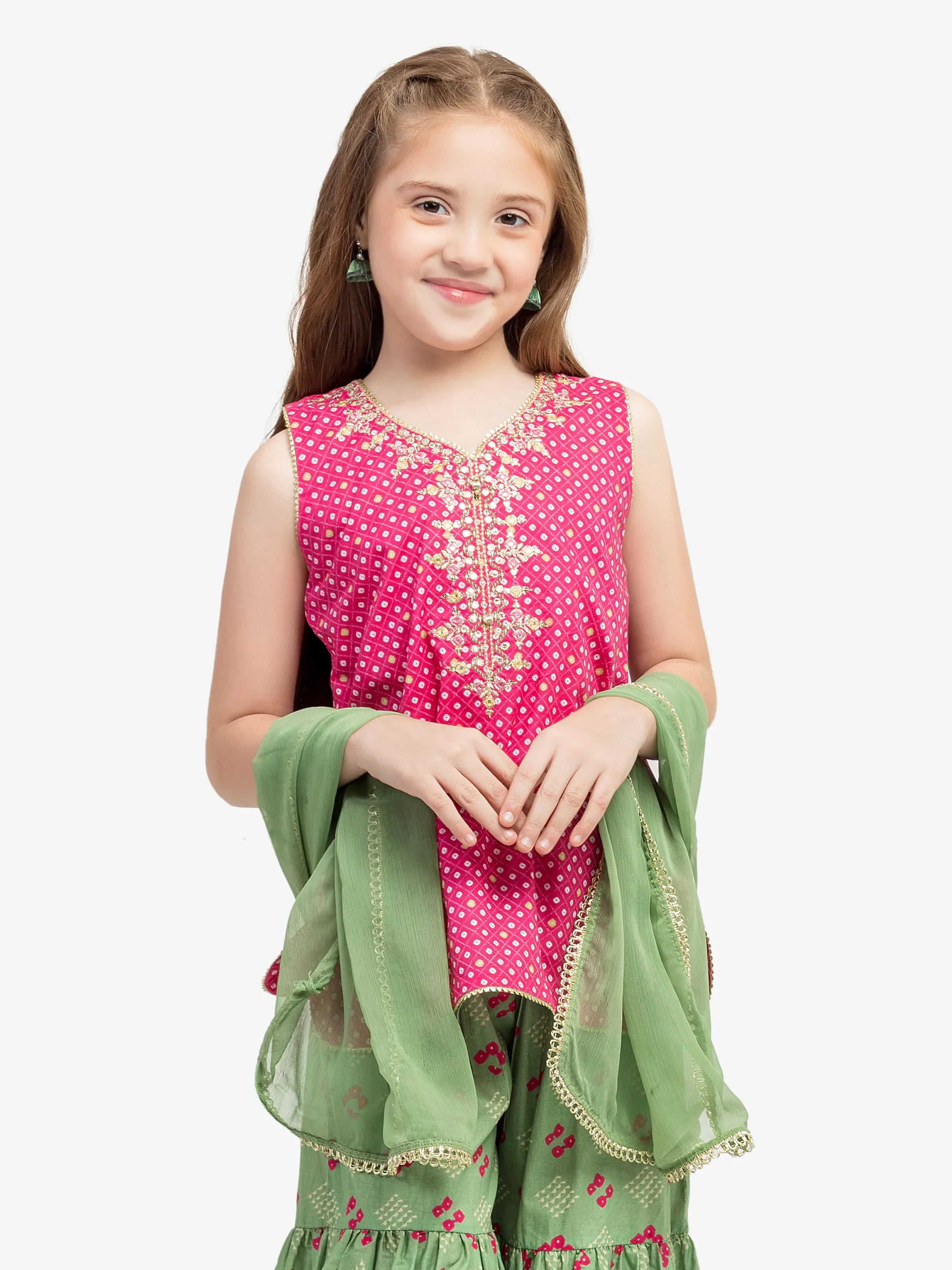 Embroidered Lawn Gharara Suit - EGTKE5-70980-3P - Image 6