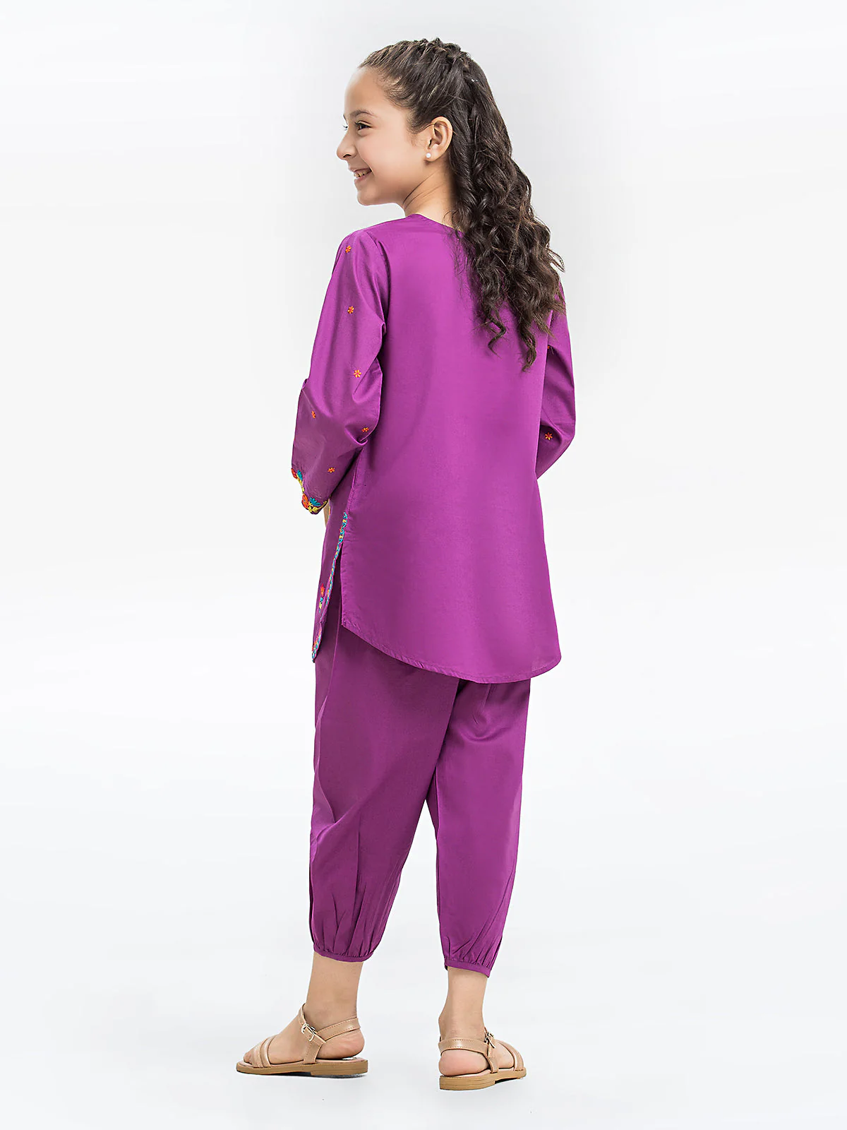 Embroidered Cotton Shirt Trouser - EGTKE23-70586ST - Image 5