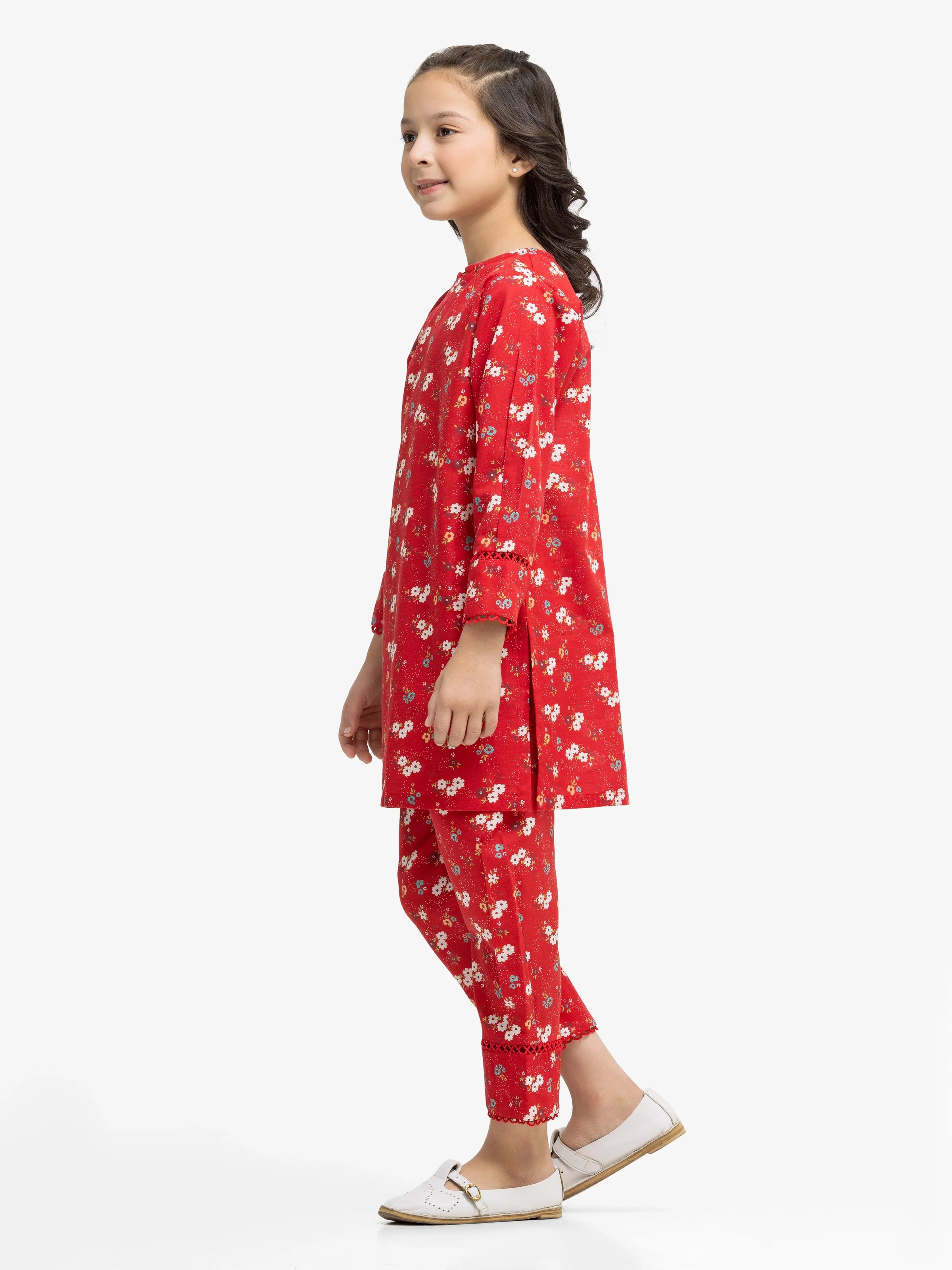 Printed Khaddar Co-Ord Set - EGTKP24-70903ST - Image 4