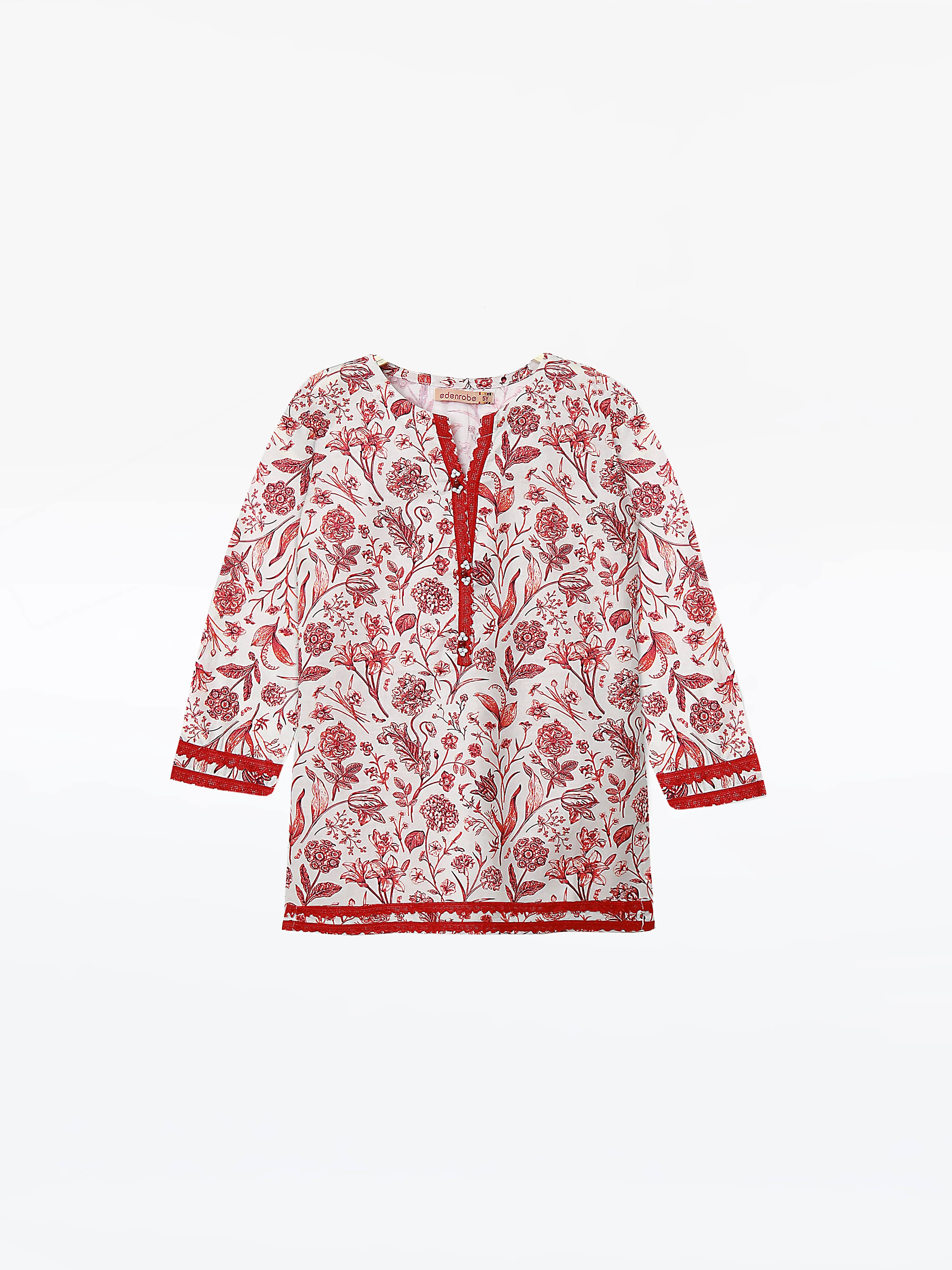 Printed Lawn Shirt - EGTKP23MIX-S0004