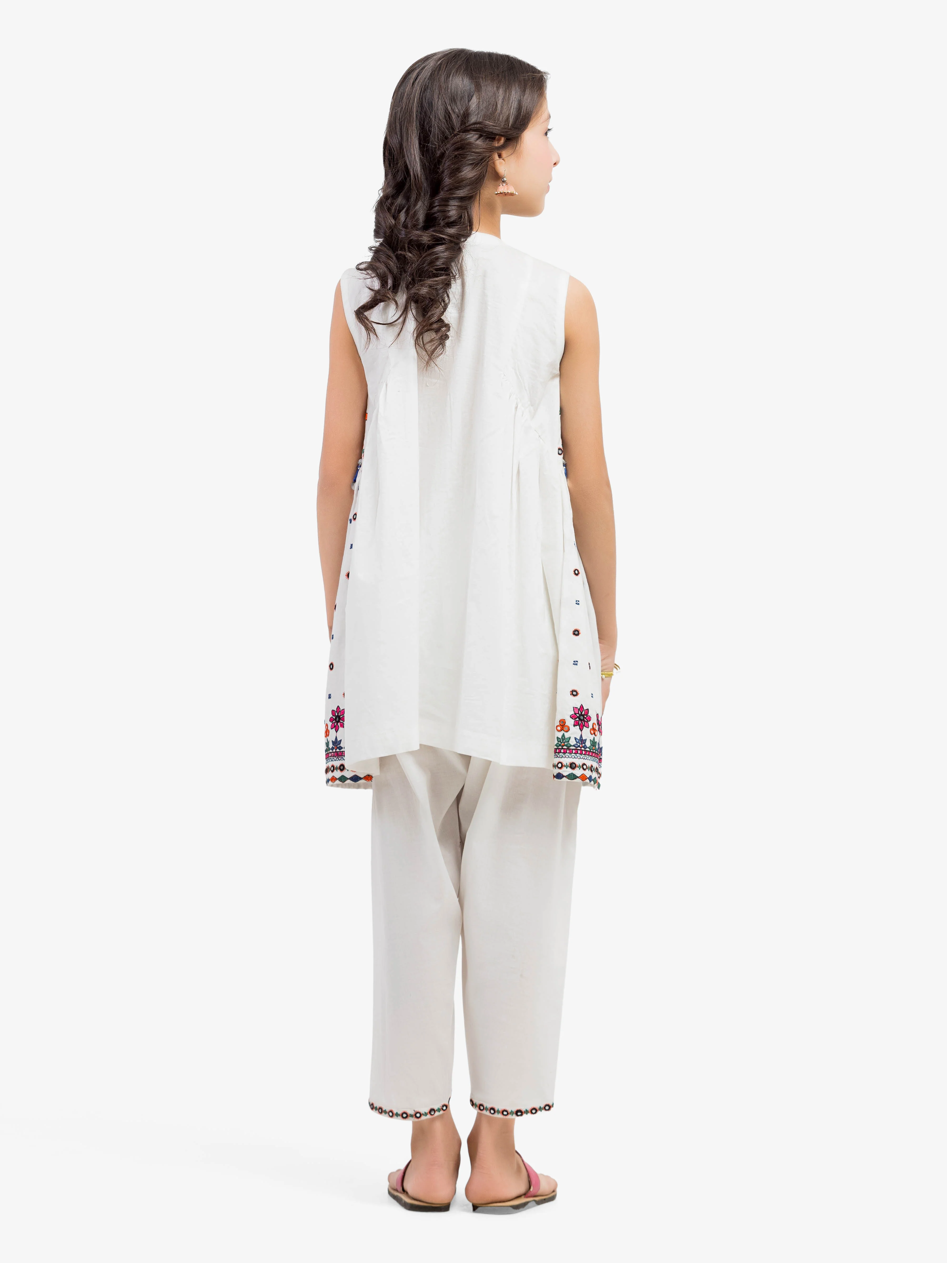 Embroidered Cambric Co-Ord Set - EGTKE5-71013ST - Image 6