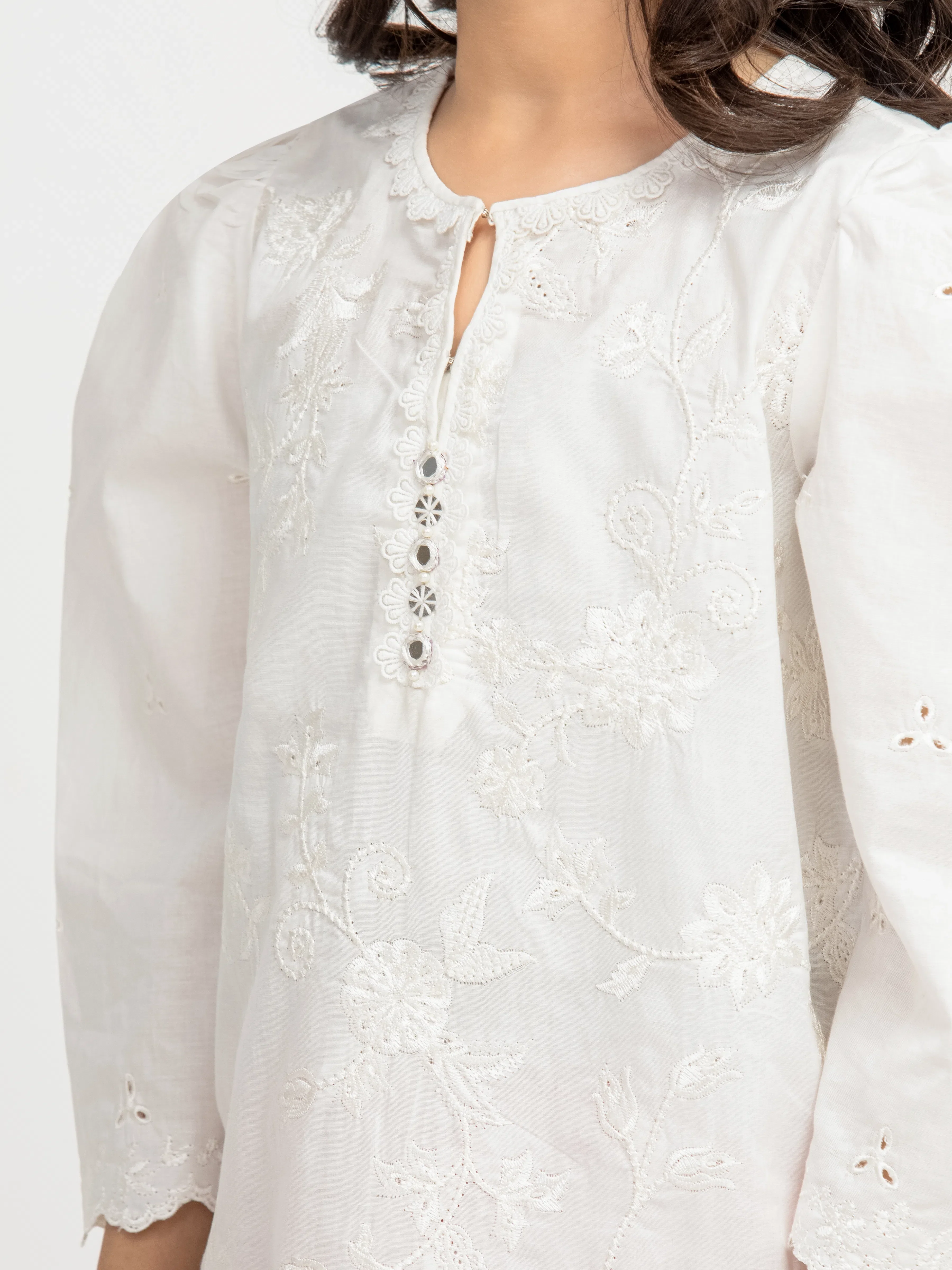 Embroidered Cambric Suit - EGTKED5-70995-3P - Image 3