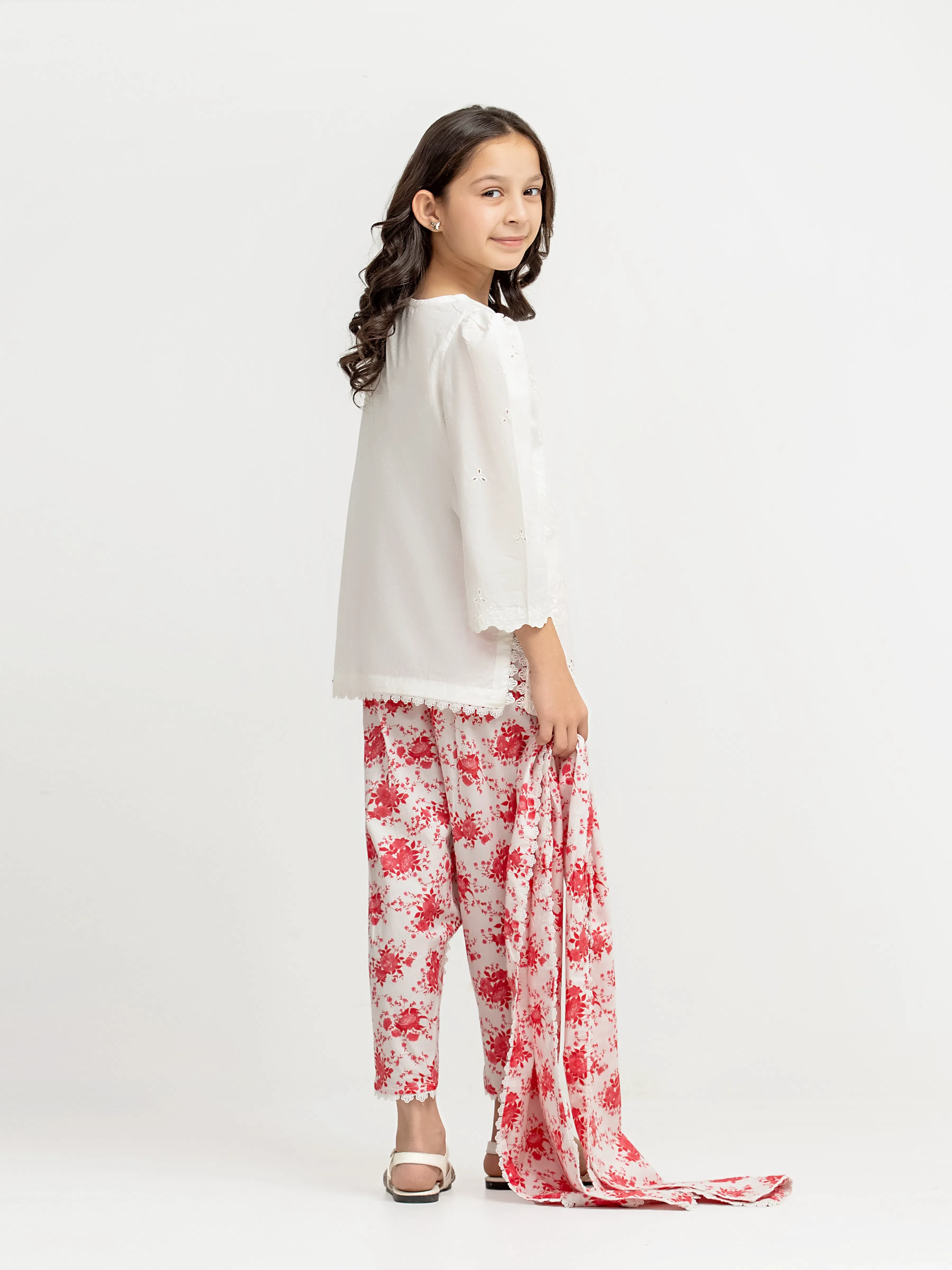 Embroidered Cambric Suit - EGTKED5-70995-3P - Image 6
