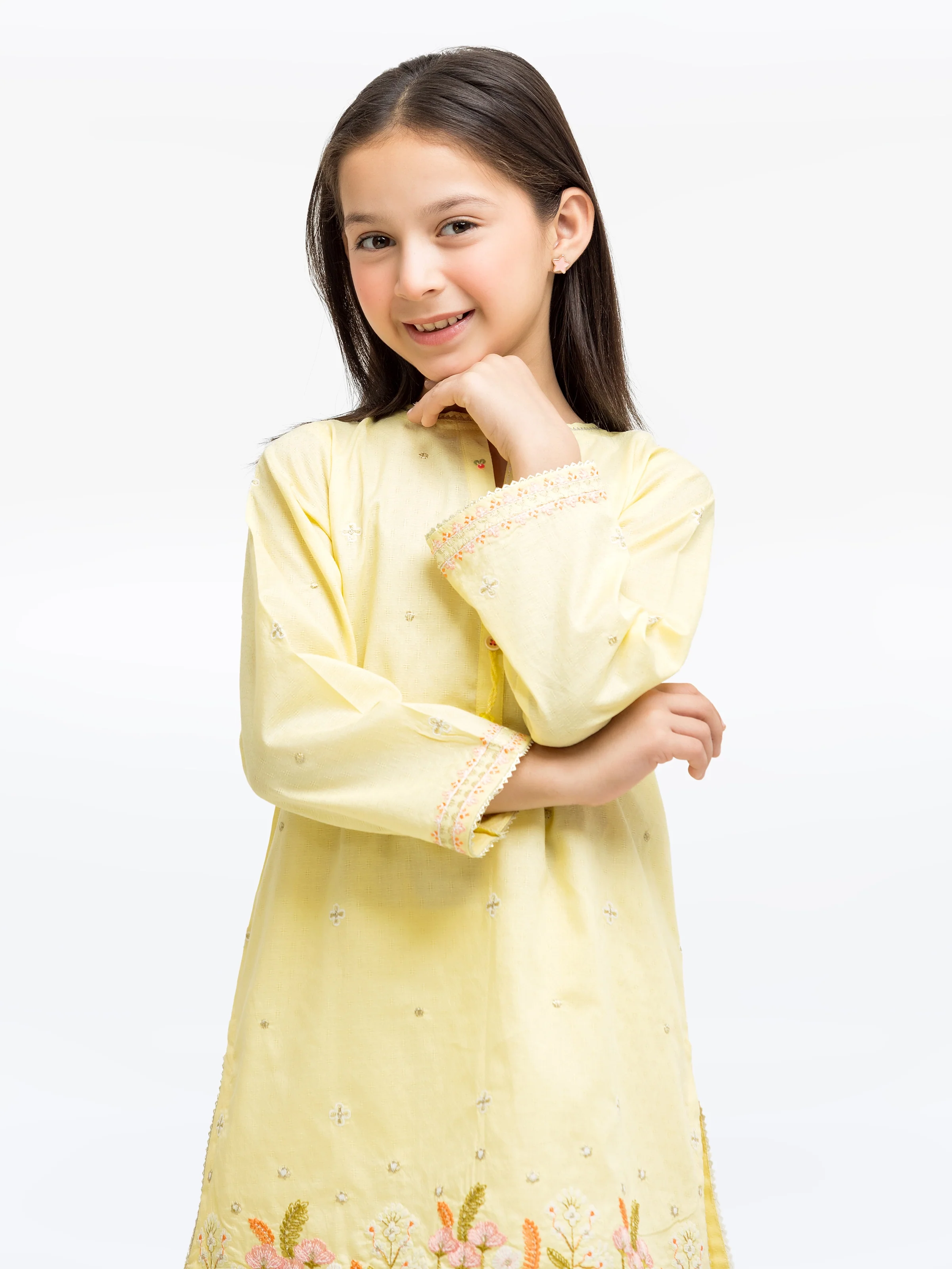 Embroidered Dobby Shirt Trouser - EGTKE24-70929ST - Image 2