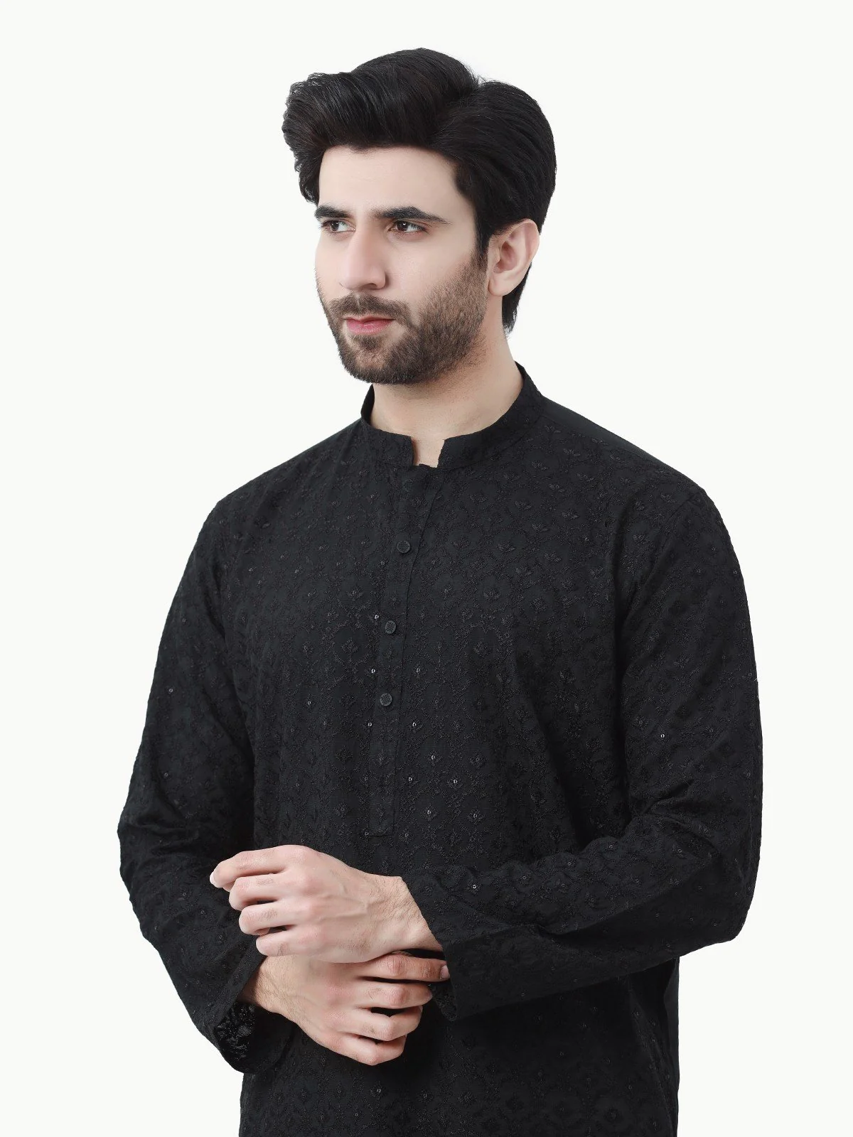 Embroidered Blended Kurta - EMTKC22S-064 - Image 2