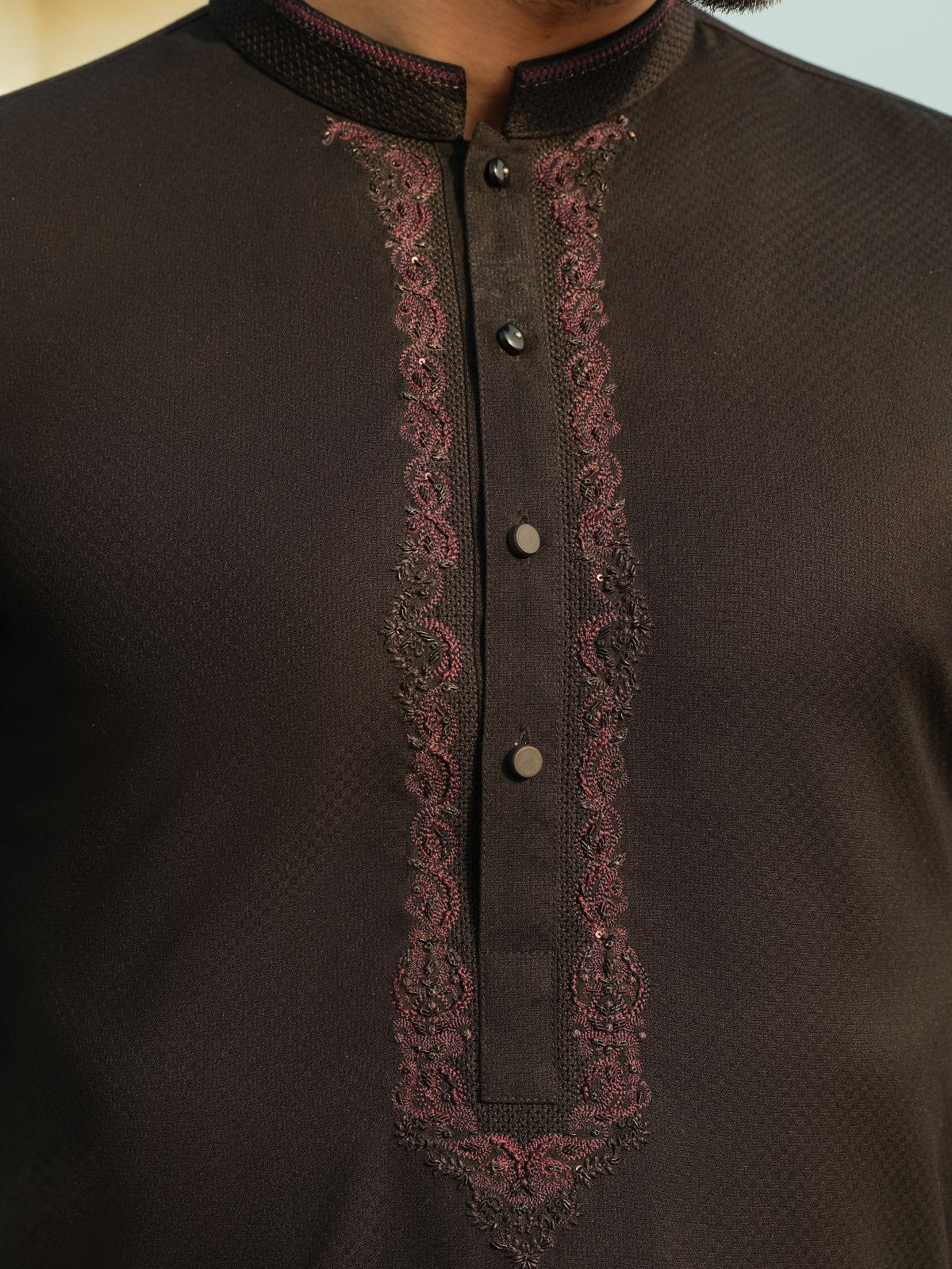 Embroidered Blended Kurta - EMTKC23-093 - Image 4