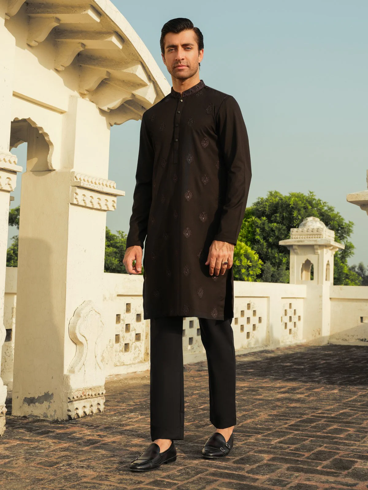 Embroidered Blended Kurta - EMTKC23-096 - Image 5